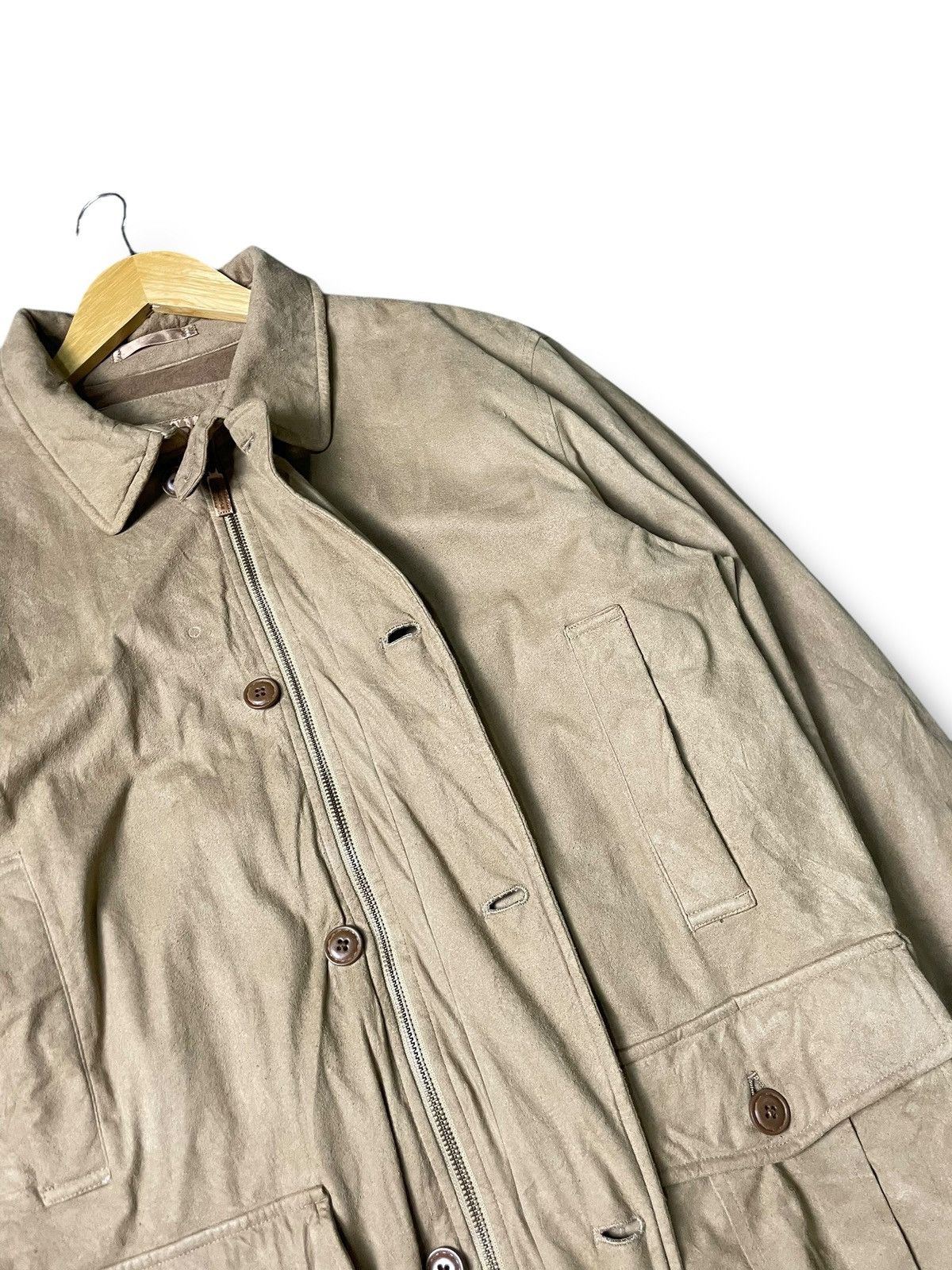 Japanese Brand × Vintage Vintage CROCODILE Leather Suede Jacket (81) Size US M / EU 48-50 / 2 - 7 Thumbnail
