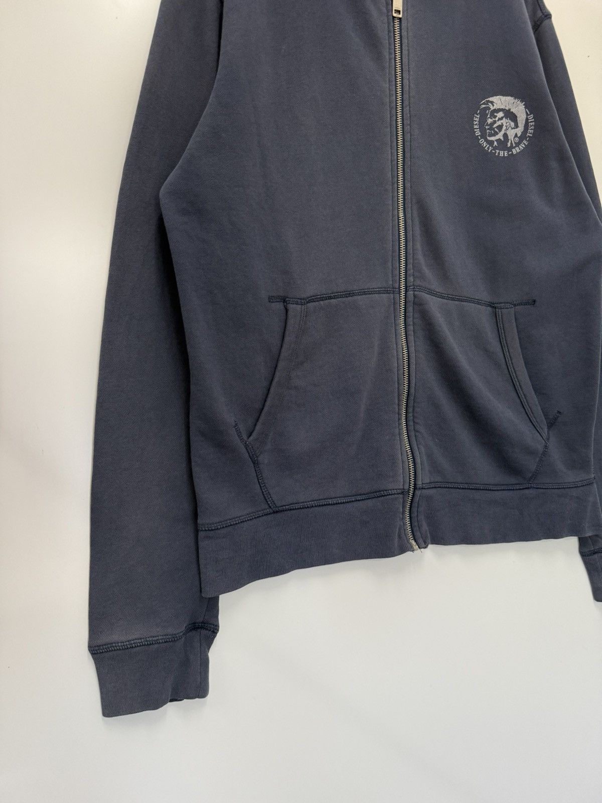 Diesel 🔥 DIESEL Only The Brave punk Zipper Sweat Hoodie Size US M / EU 48-50 / 2 - 3 Thumbnail