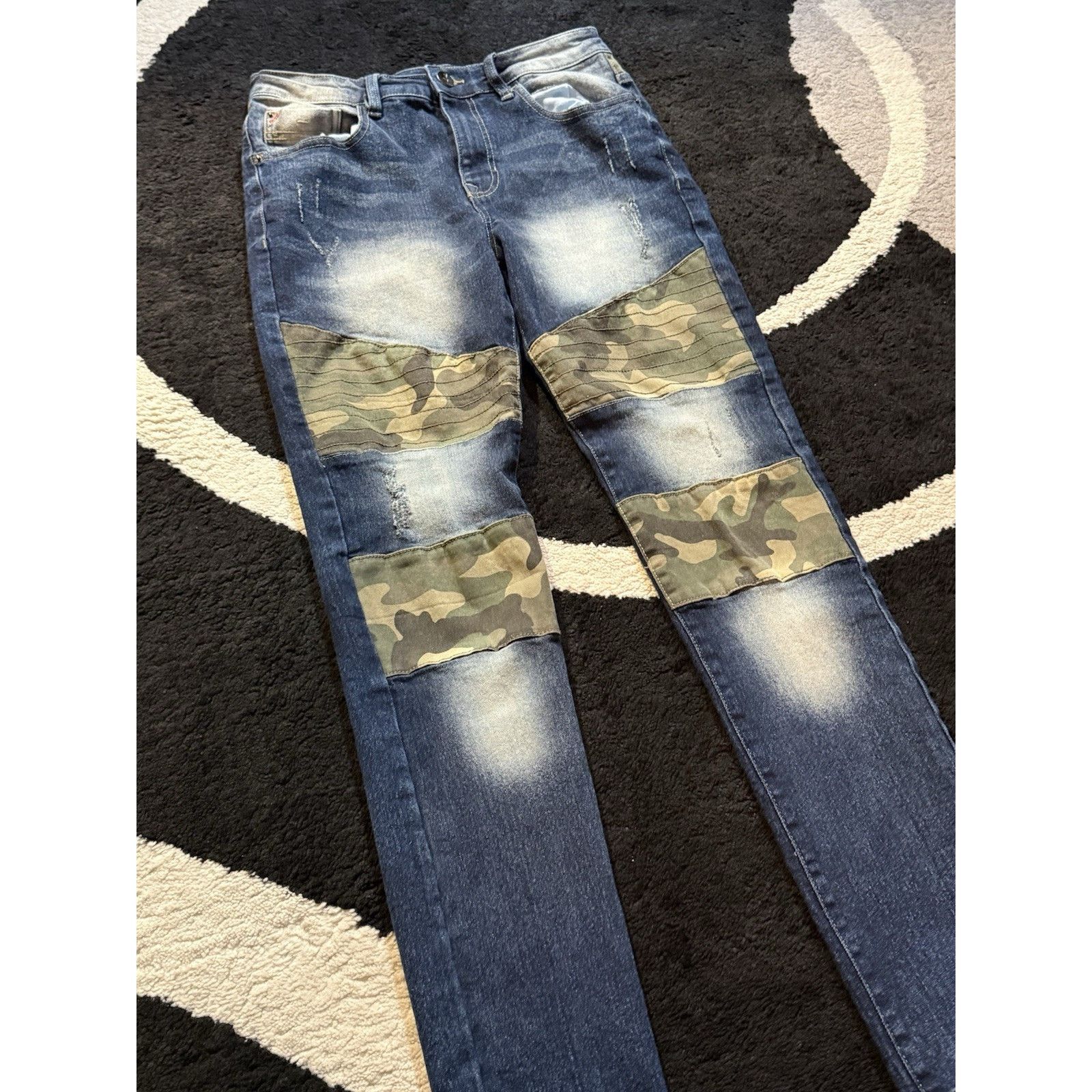 Southpole Southpole Jeans Camo Patch Distressed 32x32 Streetwear Denim Size US 32 / EU 48 - 3 Thumbnail