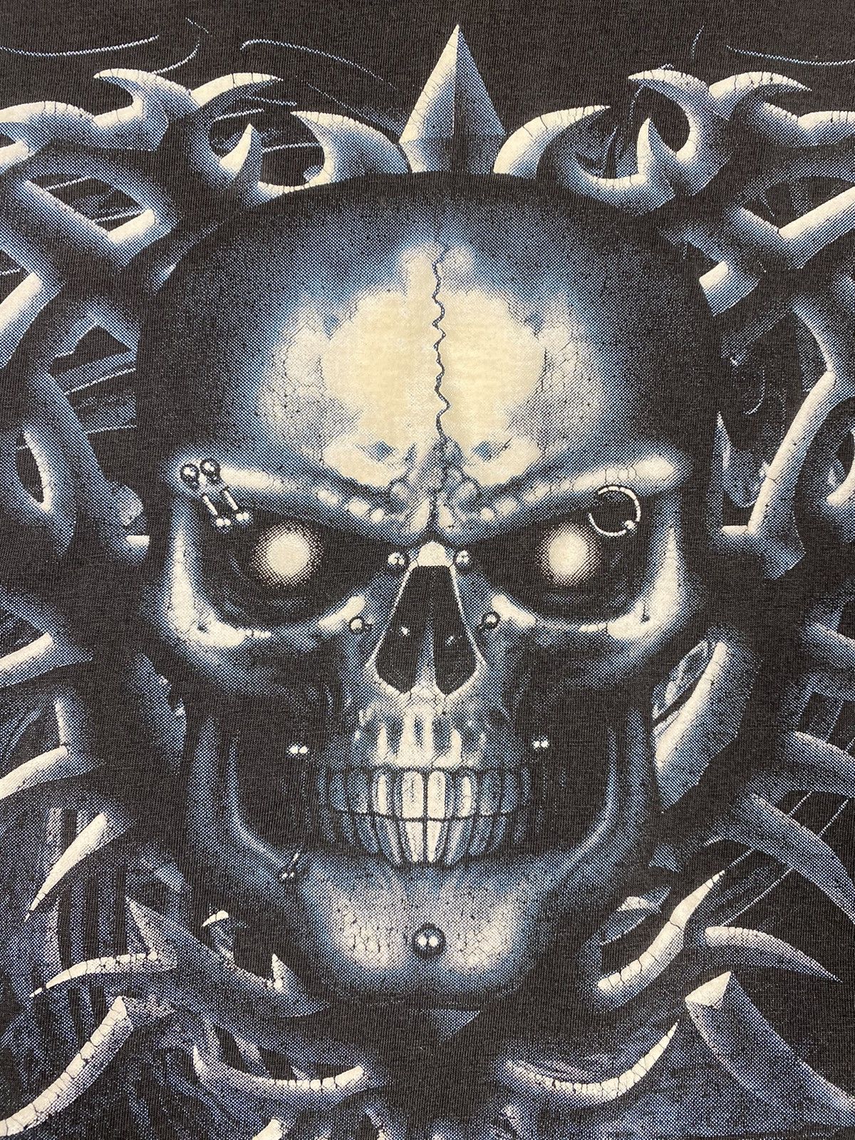 Vintage Vintage Rock y2k Skull Tatty Ed Hardy Style Faded Tee Size US L / EU 52-54 / 3 - 19 Thumbnail