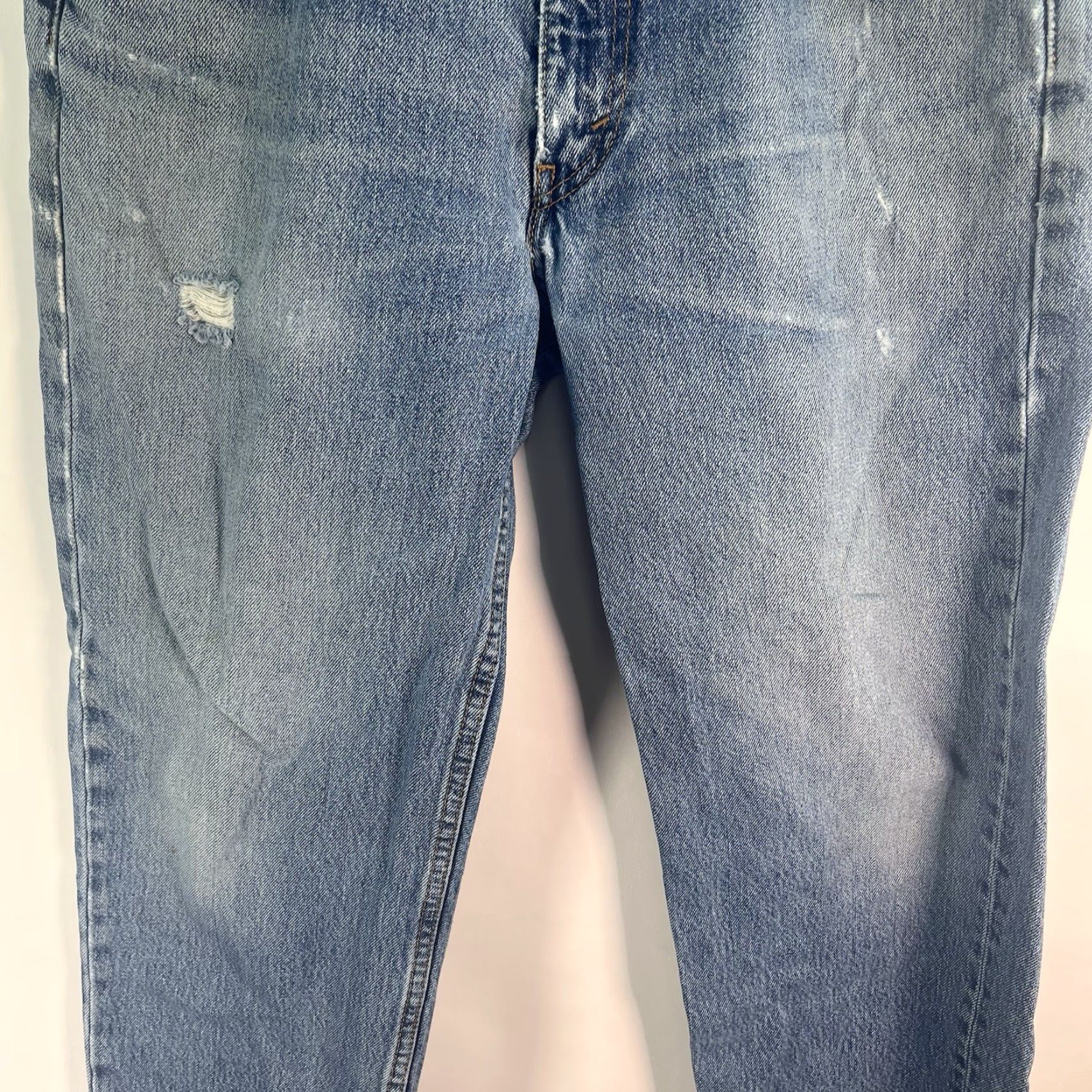 Levi's Levi’s 550 Relaxed Fit Straight Denim Jeans Men 32X 30 Blue Distressed Size US 32 / EU 48 - 3 Thumbnail
