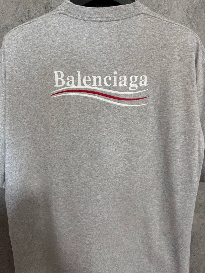 Balenciaga Balenciaga Grey embroidered cola short sleeve Size US M / EU 48-50 / 2 - 7 Thumbnail