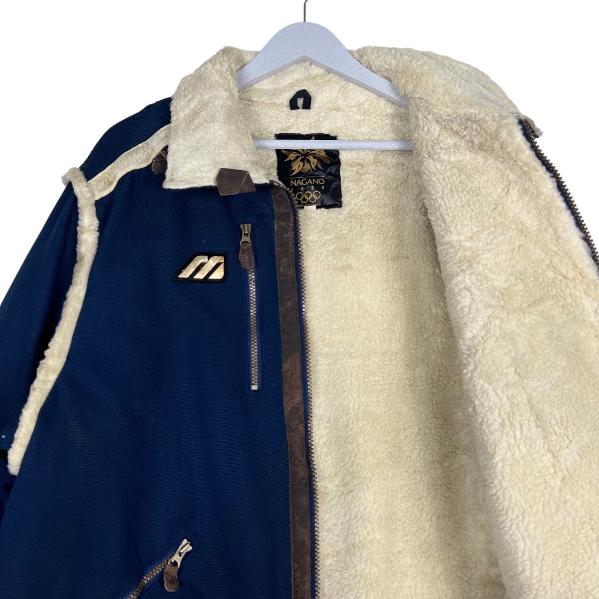 Mizuno ☀️NAGANO JAPAN OLYMPIC 1998 WINTER SHERPA JACKET Size US M / EU 48-50 / 2 - 12 Thumbnail