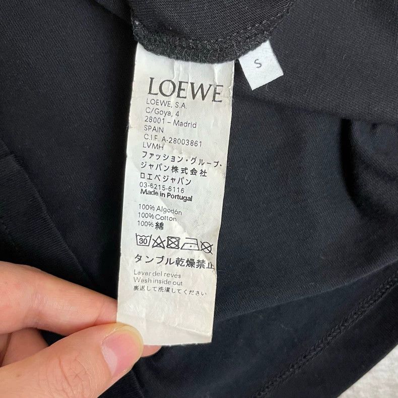 Loewe LOEWE Black short sleeve T-shirt with large bird print log Size S / US 4 / IT 40 - 5 Thumbnail