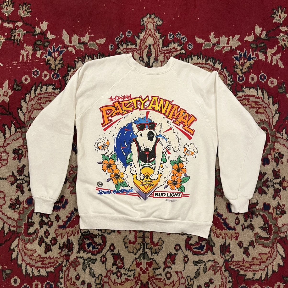 1987 Bud light “ party animal” crewneck