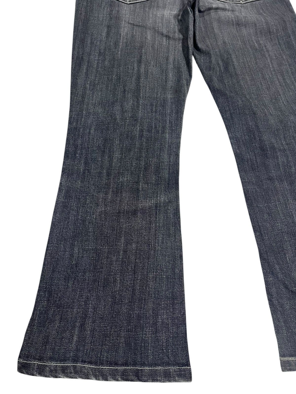 If Six Was Nine FLARE💥 JAPANESE BRAND UNIQLO WASHED Y2K BLACK JEANS Size 31" - 10 Thumbnail