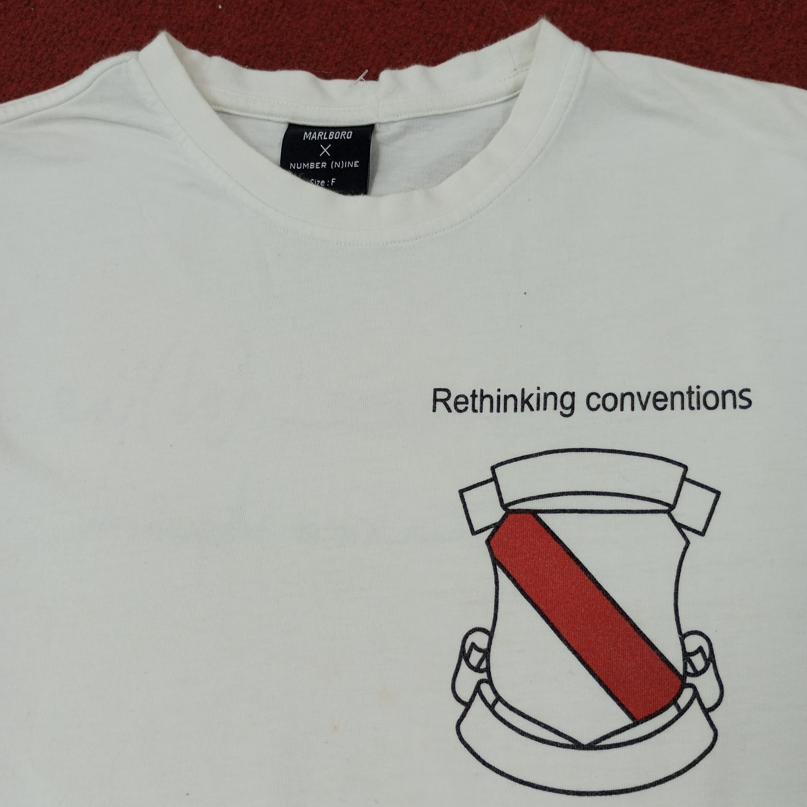Marlboro Marlboro x Number Nine Japanese Brand Custom Tshirt c219n41 Size US M / EU 48-50 / 2 - 11 Thumbnail