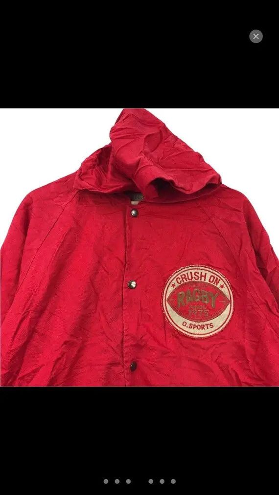 NFL × Vintage Vtg CRUSH ON SPORTS Football Rugby Jacket Trench Coat Parka Size US XL / EU 56 / 4 - 5 Thumbnail
