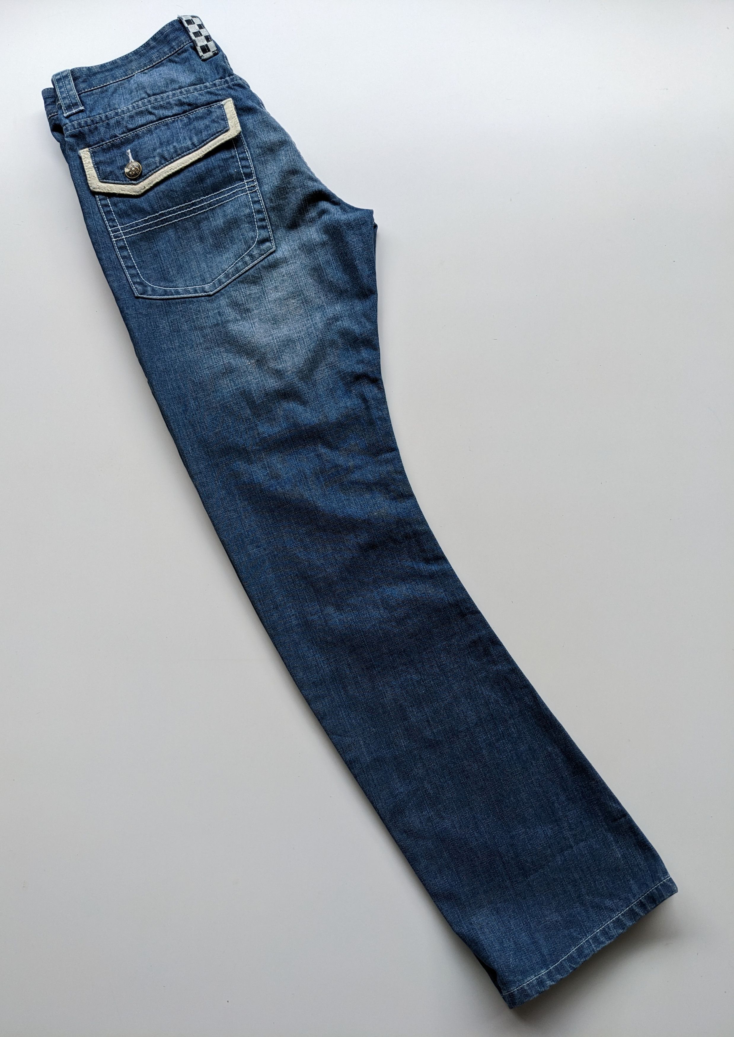 Japanese Brand × Jean × Le Grande Bleu (L.G.B.) Inspiration curve leg jeans Size US 33 - 16 Thumbnail