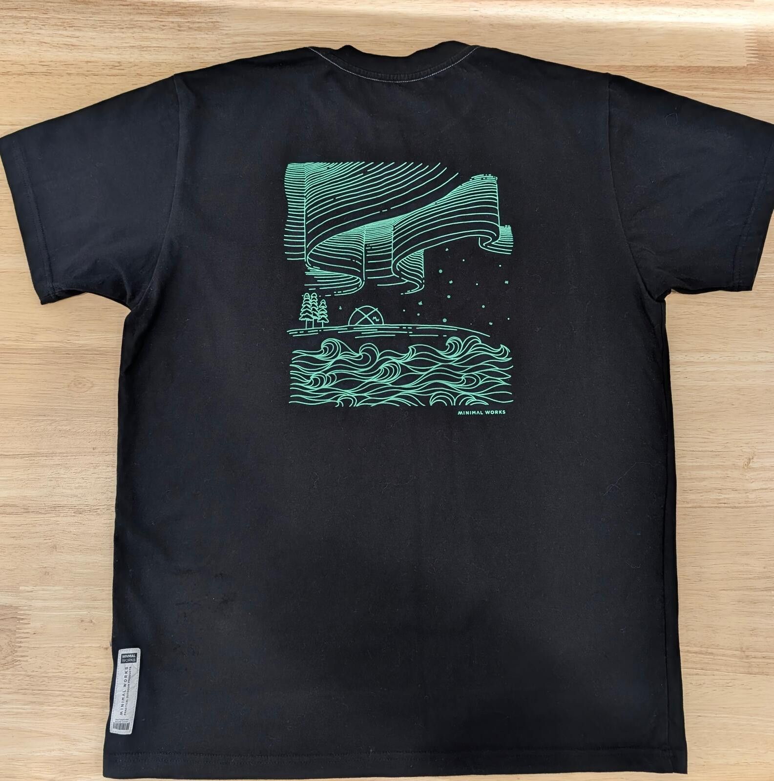 Other Minimal Works Black Graphic Outdoor T-Shirt Size L Size US L / EU 52-54 / 3 - 2 Thumbnail