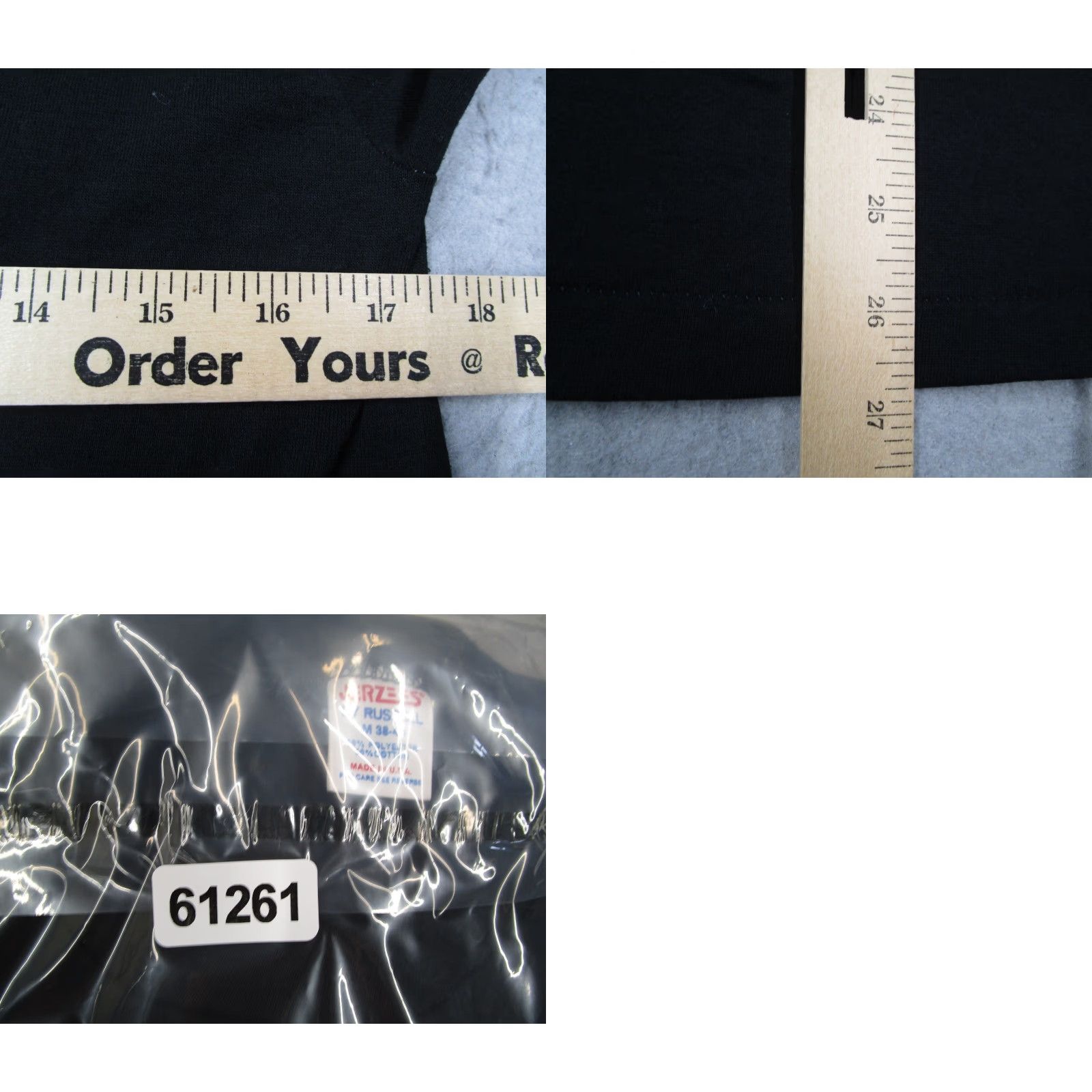Jerzees VINTAGE Jerzees Russell Shirt Mens M New York Polar Bear Running Black USA Shirt Size US M / EU 48-50 / 2 - 8 Thumbnail