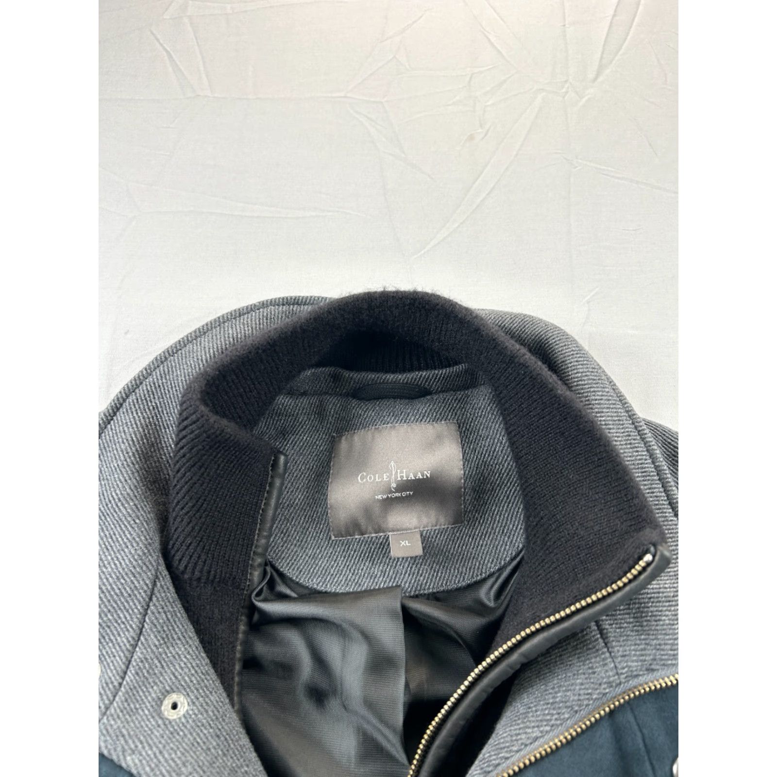 Cole Haan **Cole Haan Gray Wool Zip Up Overcoat Mens XL** User: Cole Haan Gray Wool Zip Up Overcoat Mens XL Size US XL / EU 56 / 4 - 4 Thumbnail