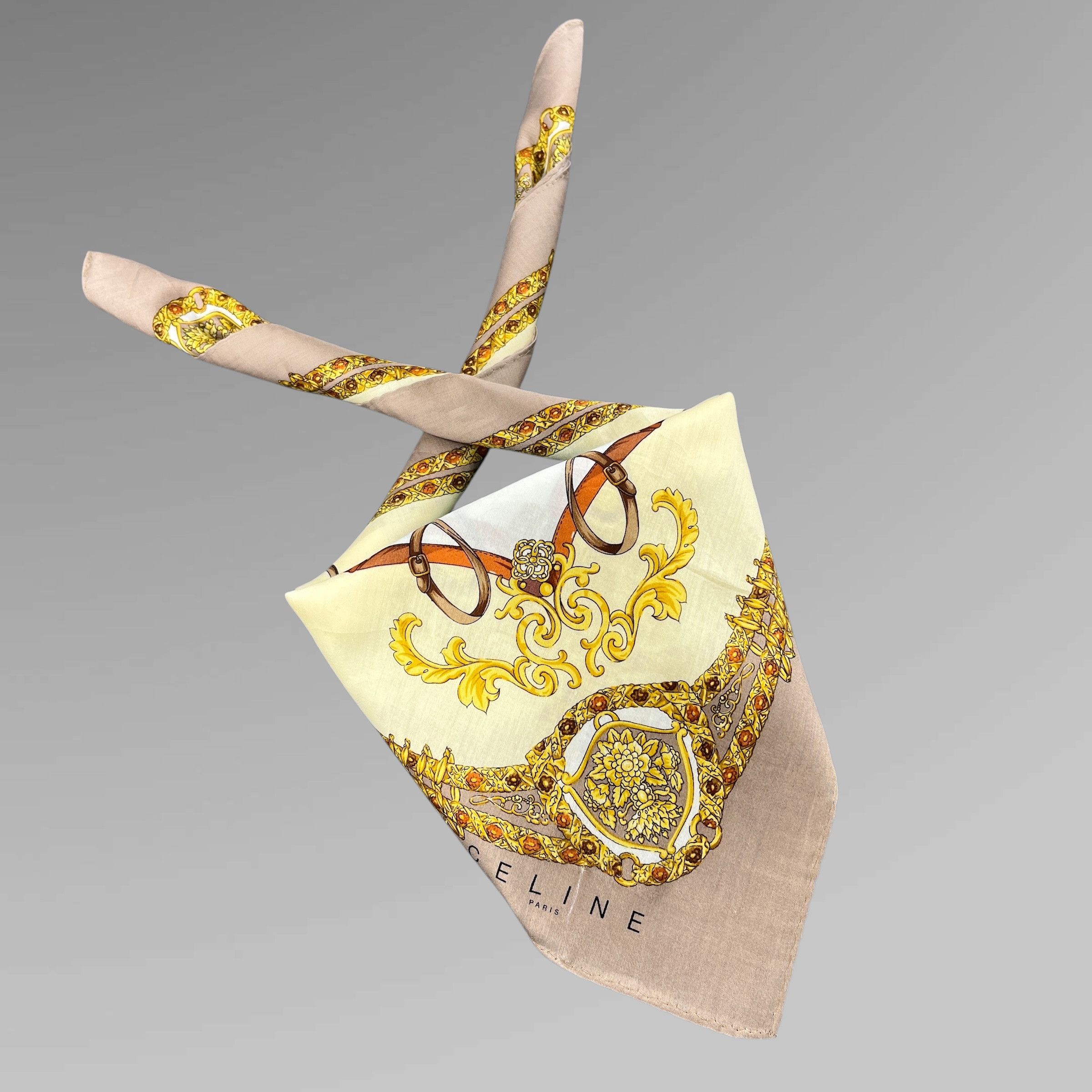 Celine Celine Handkerchief / Bandana / Neckerchief / Headscarf B376 Size ONE SIZE - 1 Thumbnail