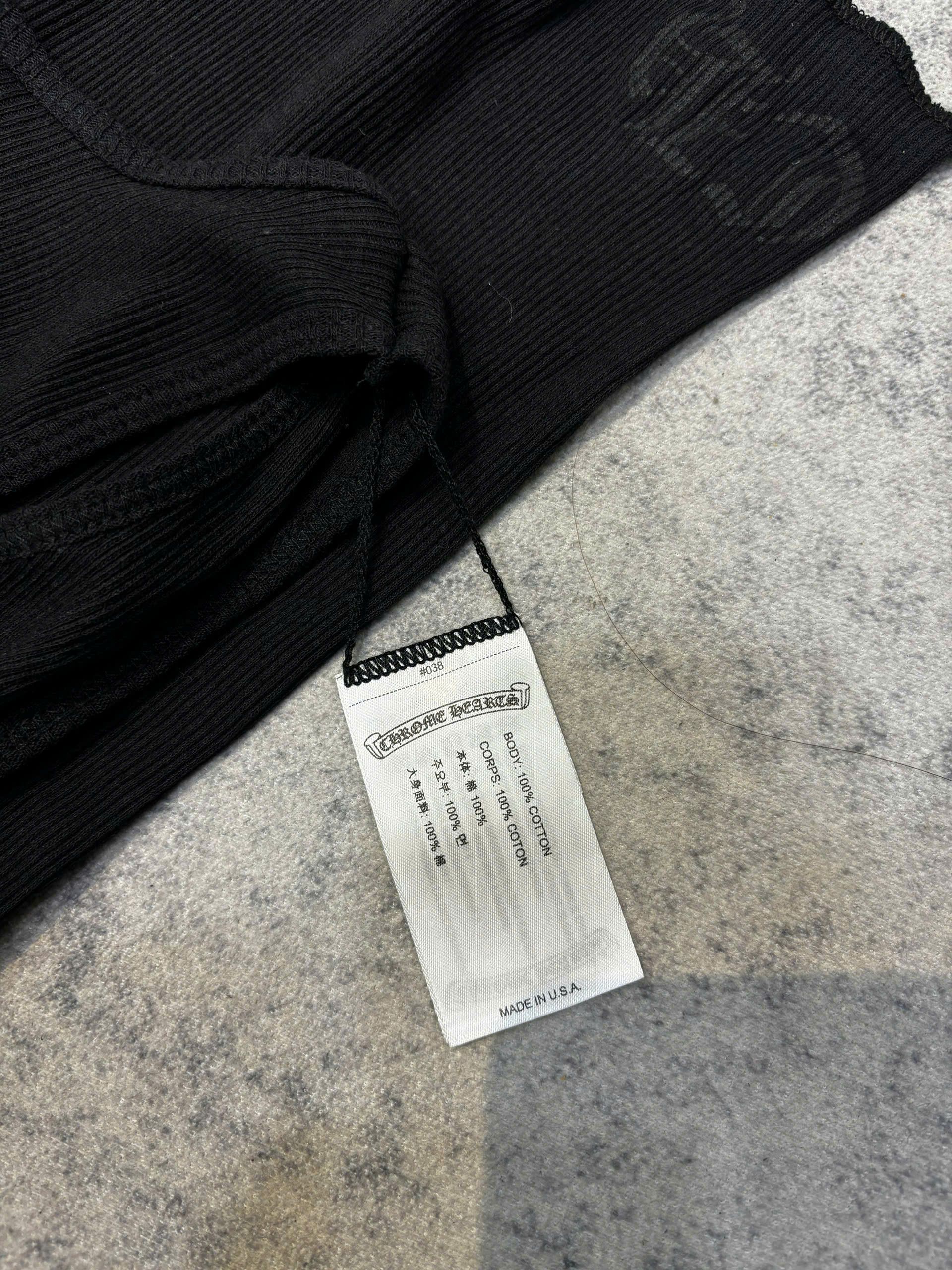Chrome Hearts CHROME HEARTS SCROLL RIB TANK BLACK Size M / US 6-8 / IT 42-44 - 9 Thumbnail
