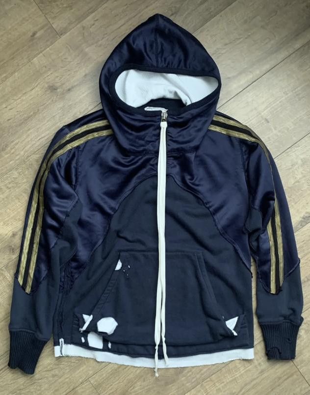 Greg Lauren GREG LAUREN Satin Hi-Tech Navy Hoodie Navy 1 Size US S / EU 44-46 / 1 - 2 Thumbnail