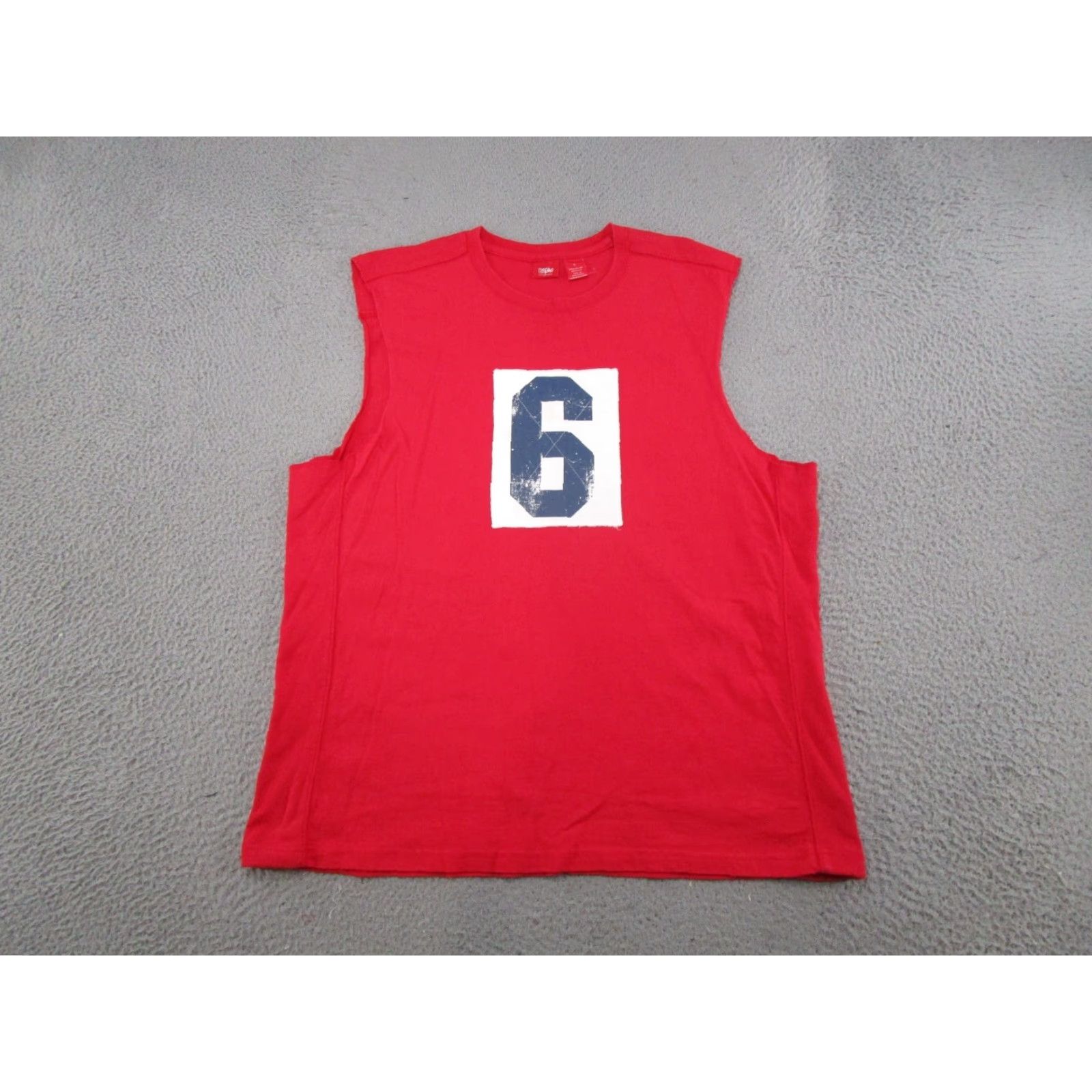 Mossimo VINTAGE Mossimo Supply Sleeveless Tank Top #6 Heavy Cotton Shirt L Red Men T-Shirt 90s Summer Size US L / EU 52-54 / 3 - 2 Thumbnail