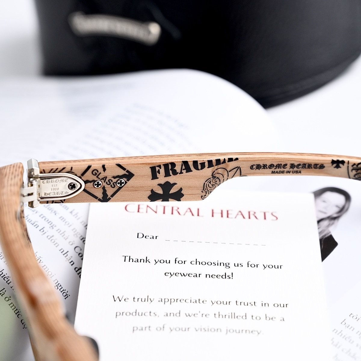 Chrome Hearts CHROME HEARTS LILITH WOOD PLYWOOD SUNGLASSES Size ONE SIZE - 4 Thumbnail