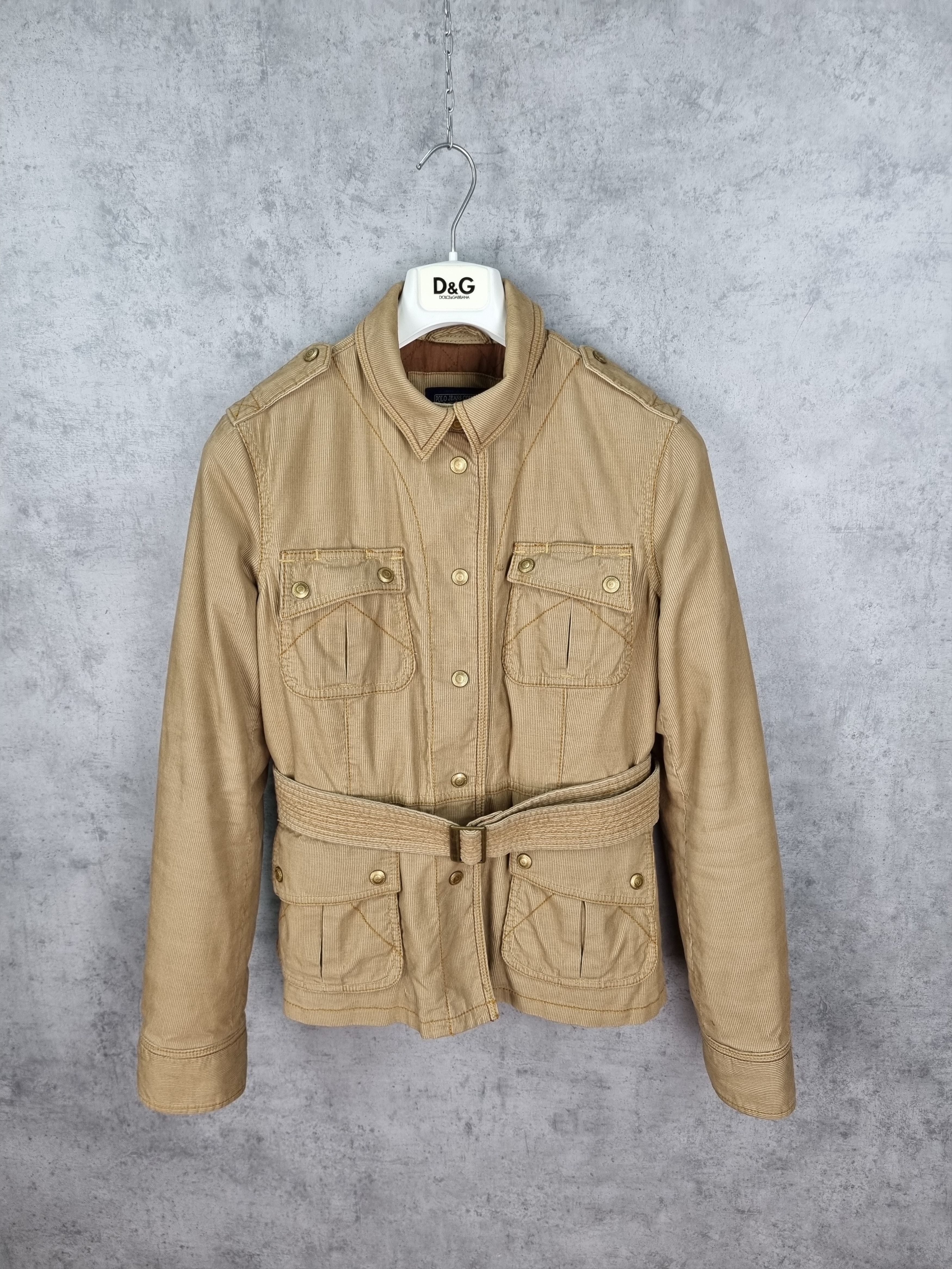 Polo Ralph Lauren × Ralph Lauren Ralph Lauren Corduroy Military Style Blazer Light Jacket Size L / US 10 / IT 46 - 7 Thumbnail