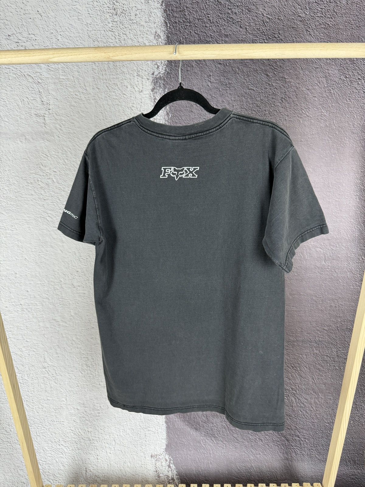 Fox Racing × Vintage Thrashed Faded Vintage 90s Fox Racing Tee shirt Size US M / EU 48-50 / 2 - 9 Thumbnail