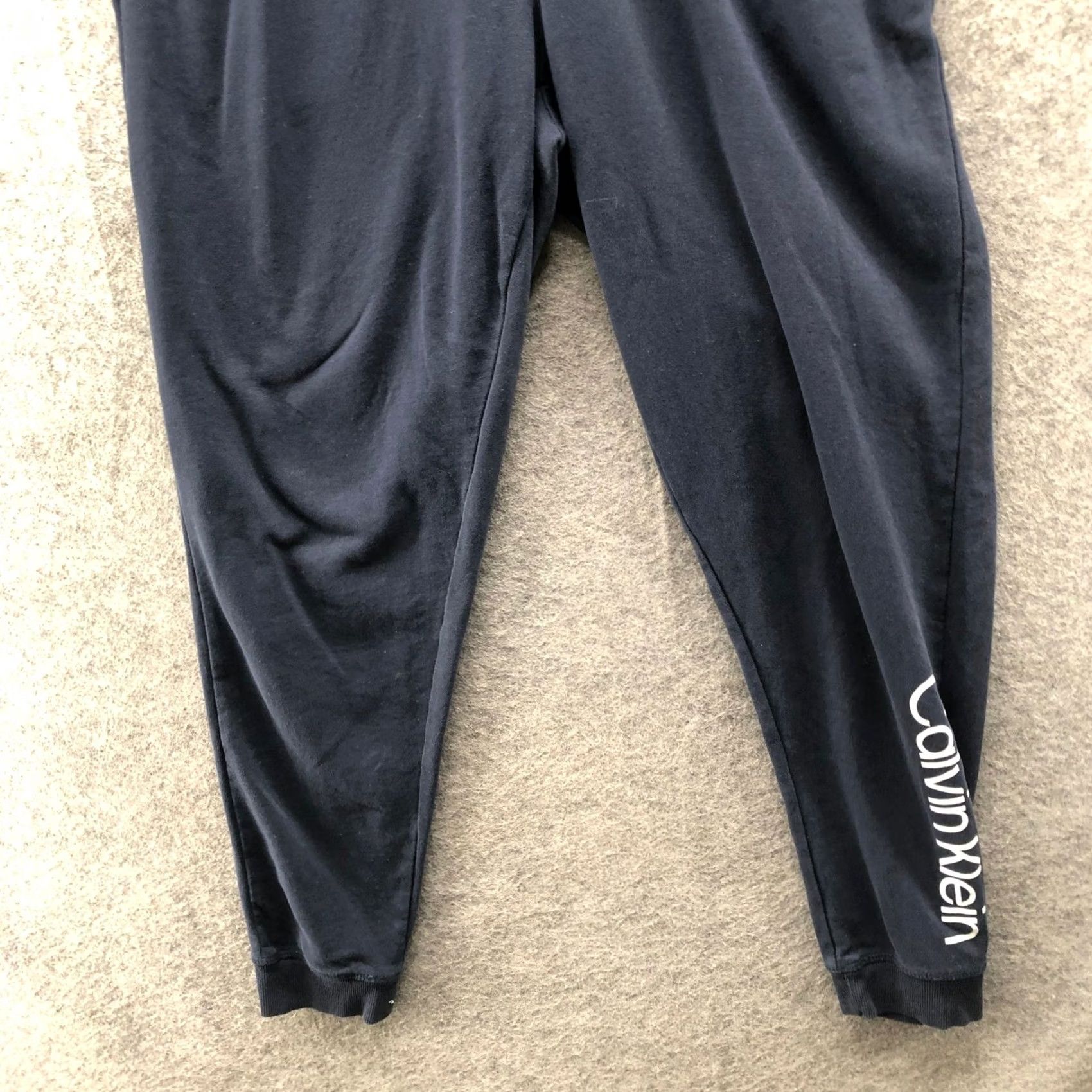 Calvin Klein Calvin Klein Sleepwear Jogger Pants Womens M Navy Blue Fleece Lightweight Sweatpants Size 32" / US 10 / IT 46 - 4 Thumbnail