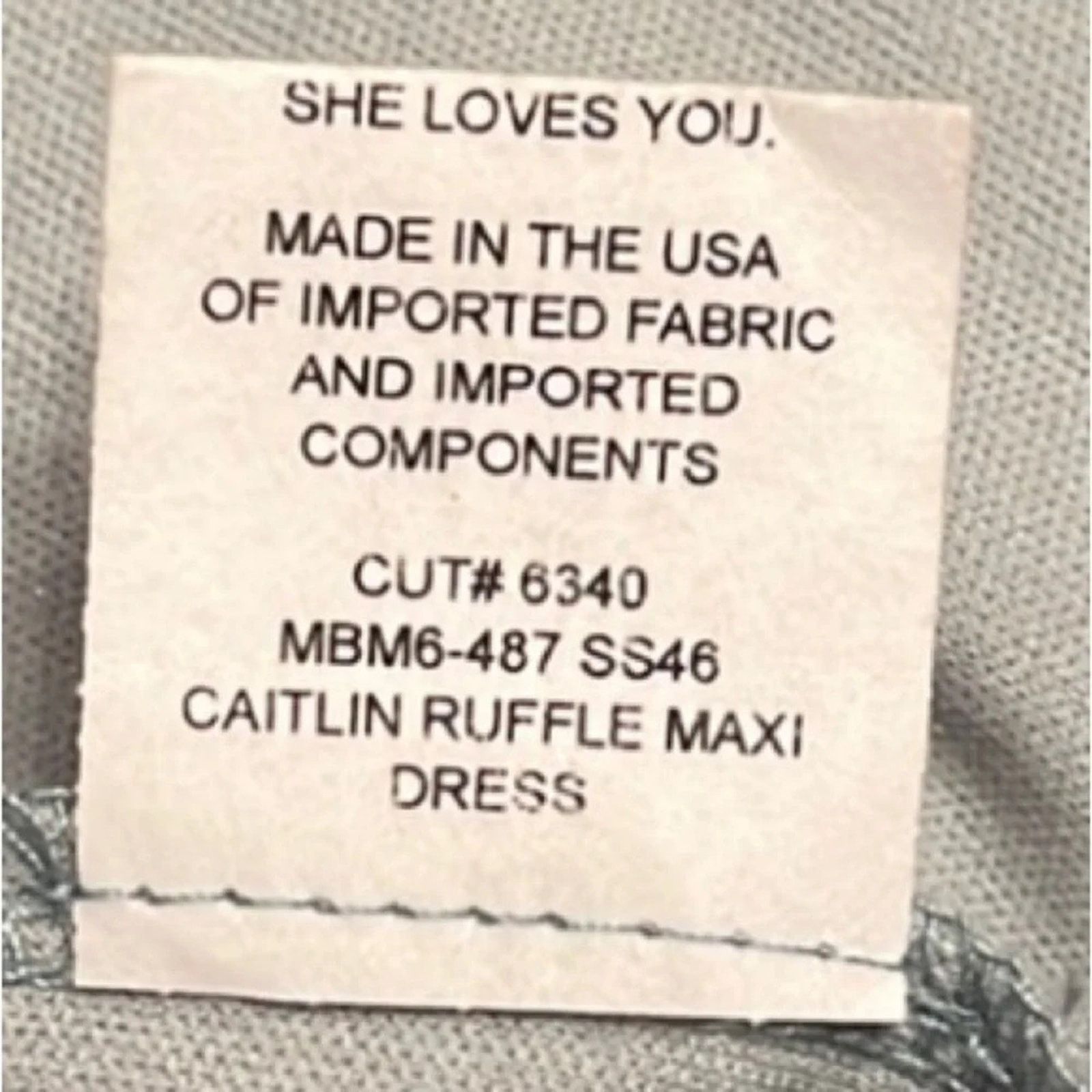 Show Me Your MuMu Show Me Your MuMu Caitlin Ruffle Maxi dress, size X-Small Size XS / US 0-2 / IT 36-38 - 5 Thumbnail