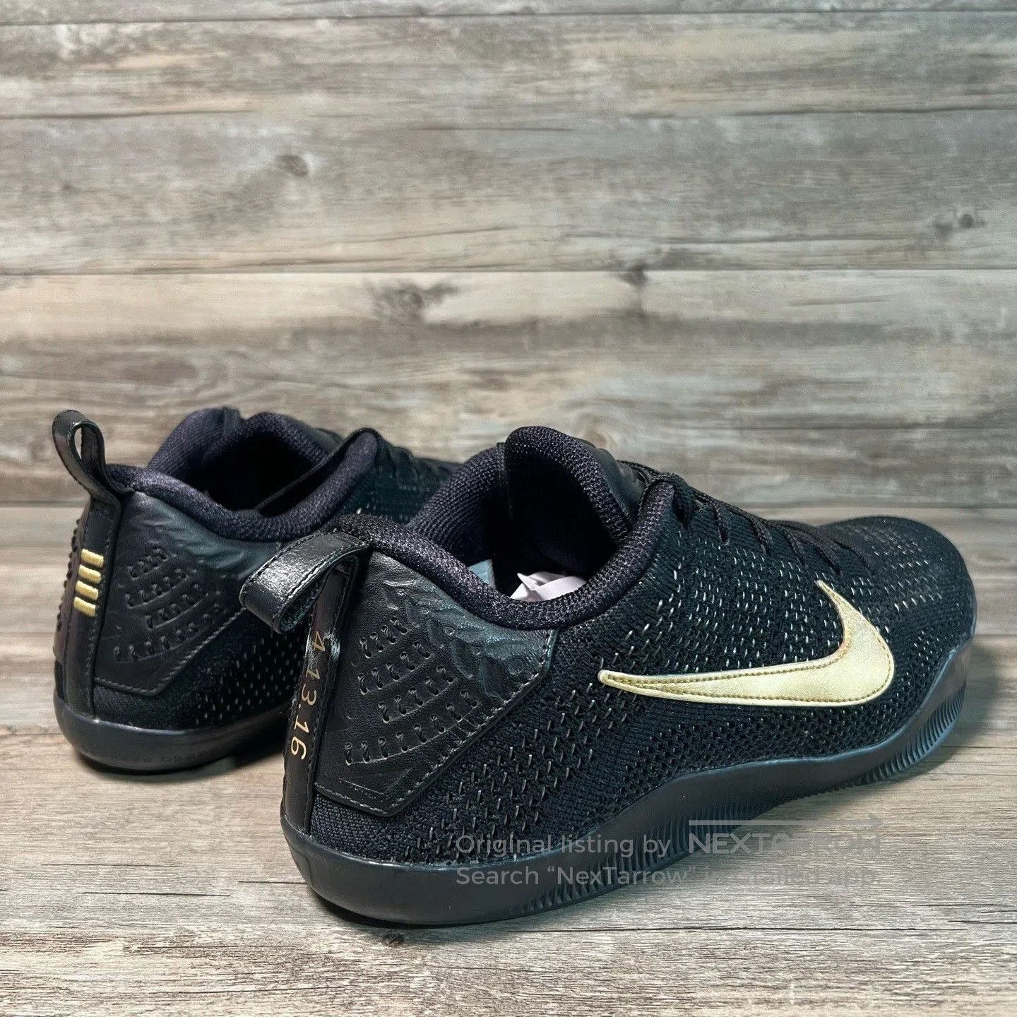 Nike Nike Kobe 11 Black Gold Basketball Shoes. Size US 10 / EU 43 - 3 Thumbnail