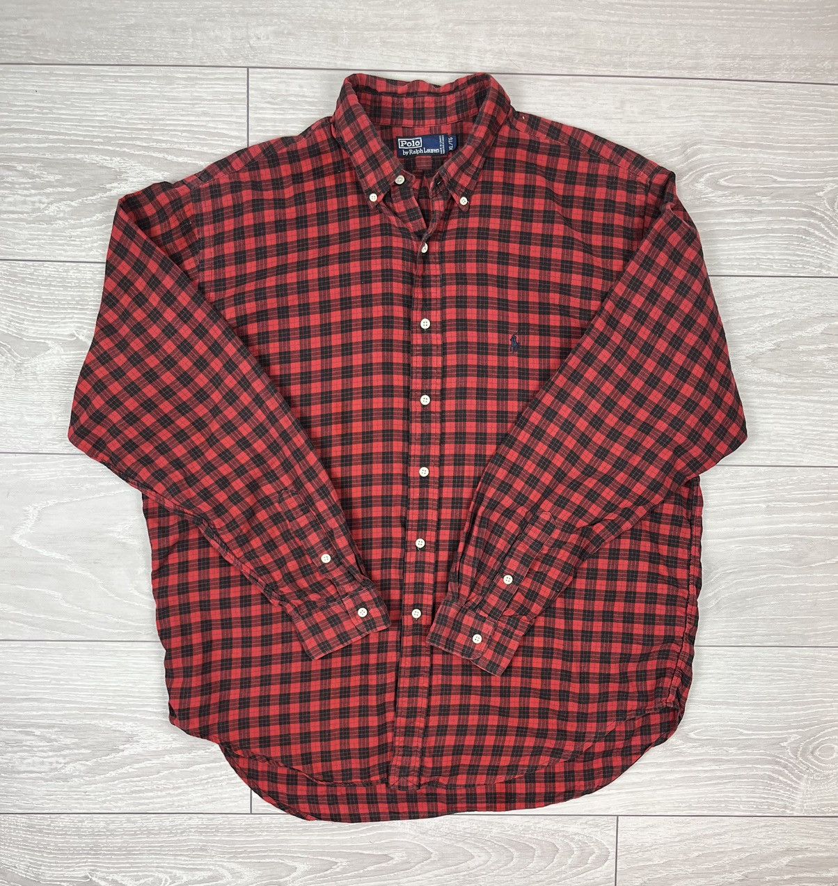 Polo Ralph Lauren Polo Ralph Lauren Vintage 90s Flannel Cotton Checkered Shirt Size US XL / EU 56 / 4 - 2 Thumbnail