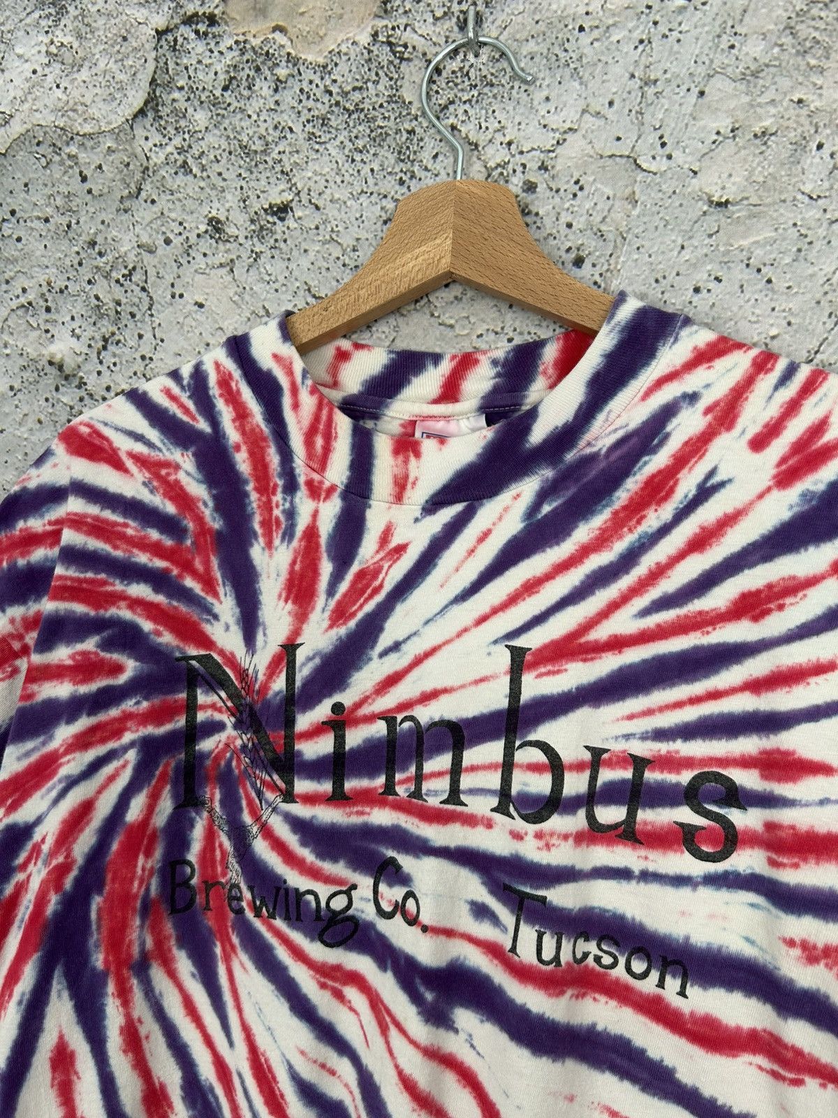 Vintage Vintage Tie Dye Nimbus 90s Single Stitch Graphic Tee Sketch Size US XL / EU 56 / 4 - 3 Thumbnail