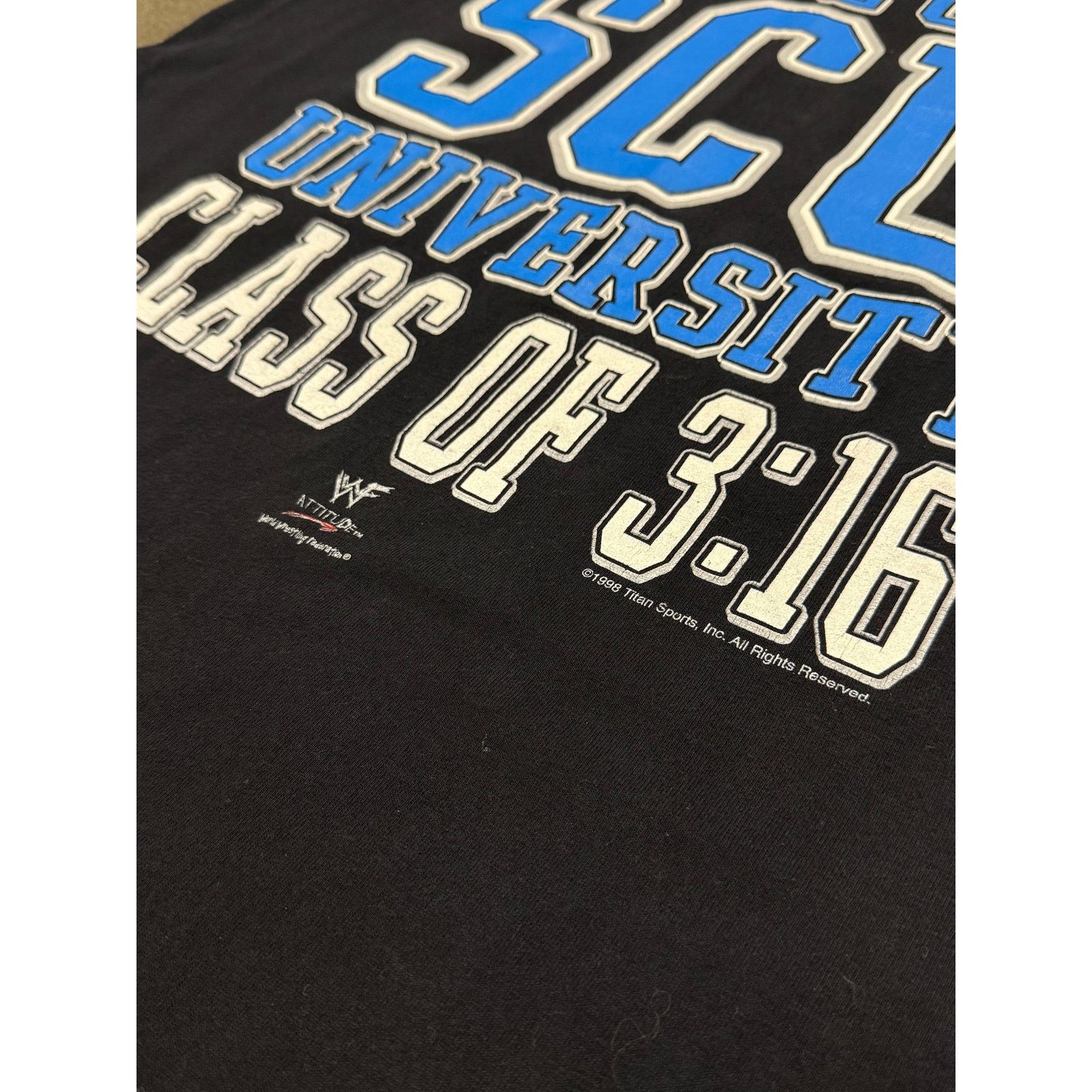 WWE 1998 Stone Cold Steve Austin University T-Shirt Size US L / EU 52-54 / 3 - 2 Thumbnail