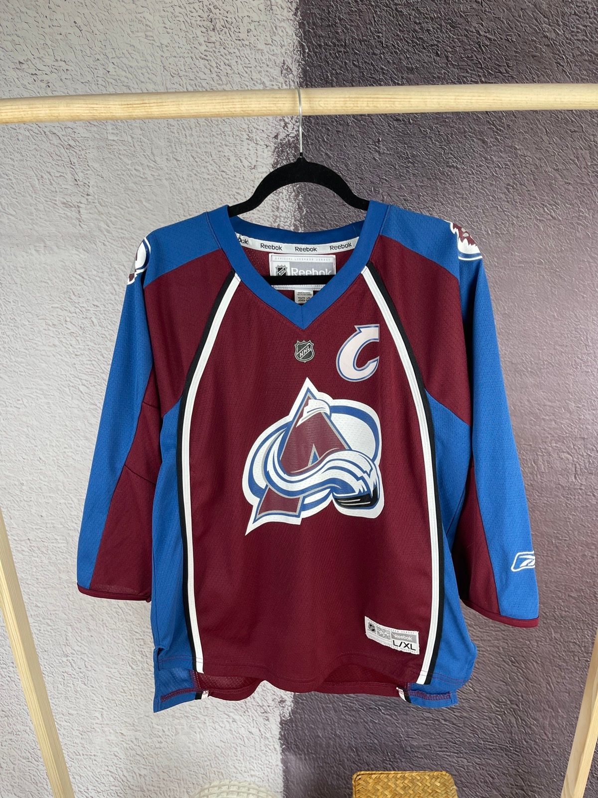 Reebok CCM Colorado Avalanche NHL Ryan Smyth Hockey Jersey Size YOUTH L/XL