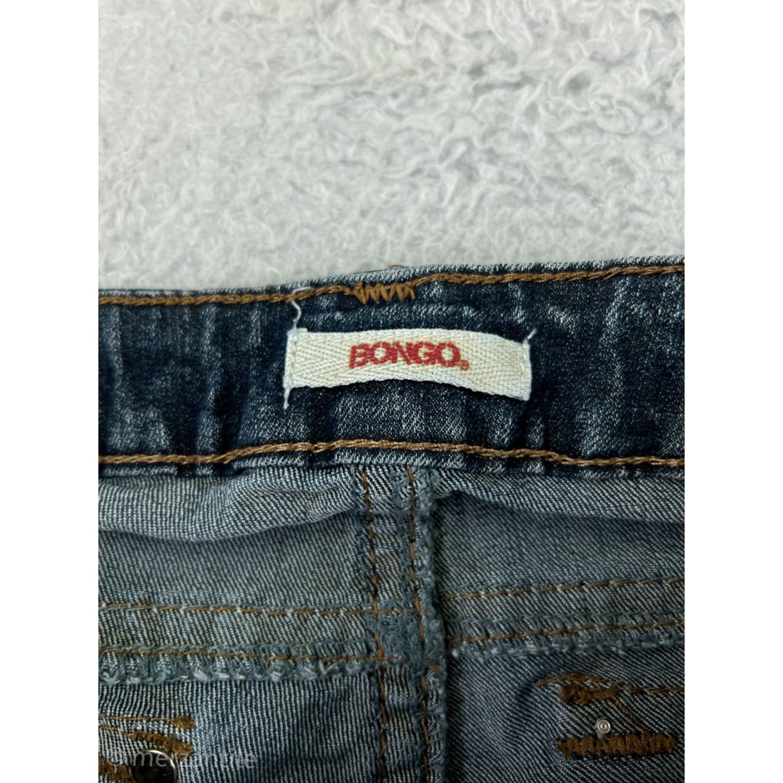 Vintage Bongo Jeans Women 3 Bootcut Blue Denim Cotton 5-Pocket Distressed Zipper Stretch Vintage: No (adjust to rules) Size 26" / US 2 / IT 38 - 4 Thumbnail