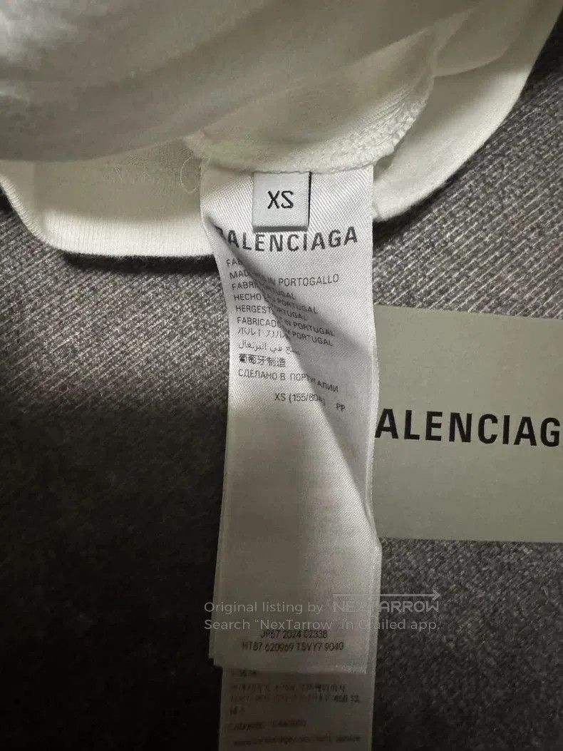 Balenciaga Balenciaga Paris Print White Short Sleeve T-shirt. Size US XS / EU 42 / 0 - 3 Thumbnail