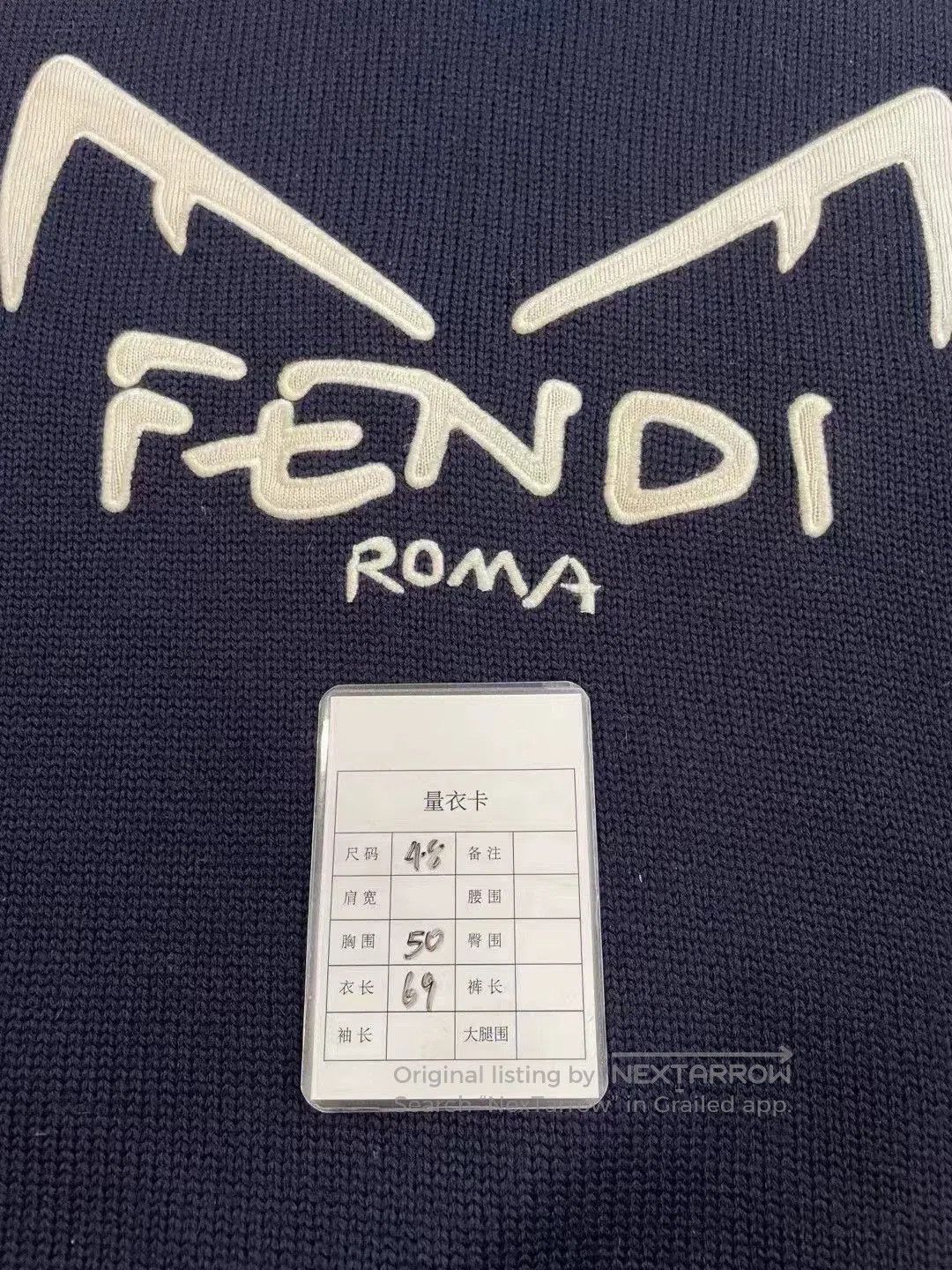 Fendi Fendi Unisex Long Sleeve Knit Sweater. Size US M / EU 48-50 / 2 - 7 Thumbnail