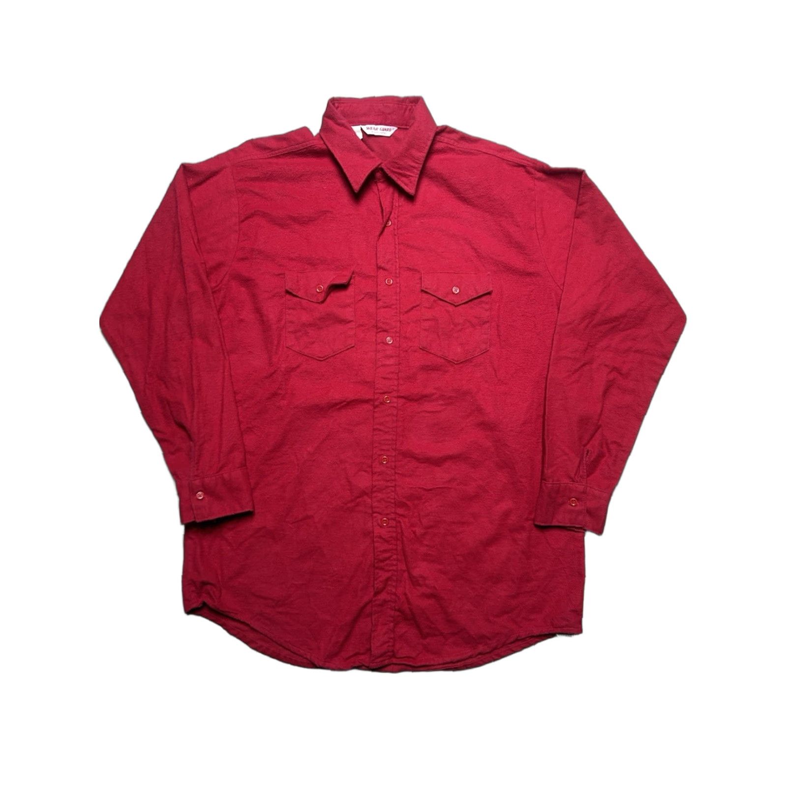 Vintage VINTAGE Wear Guard Button-Up Shirt - Red Cotton Long Sleeve Workwear 2XL/XXL Men Clothing Size US XXL / EU 58 / 5 - 1 Thumbnail