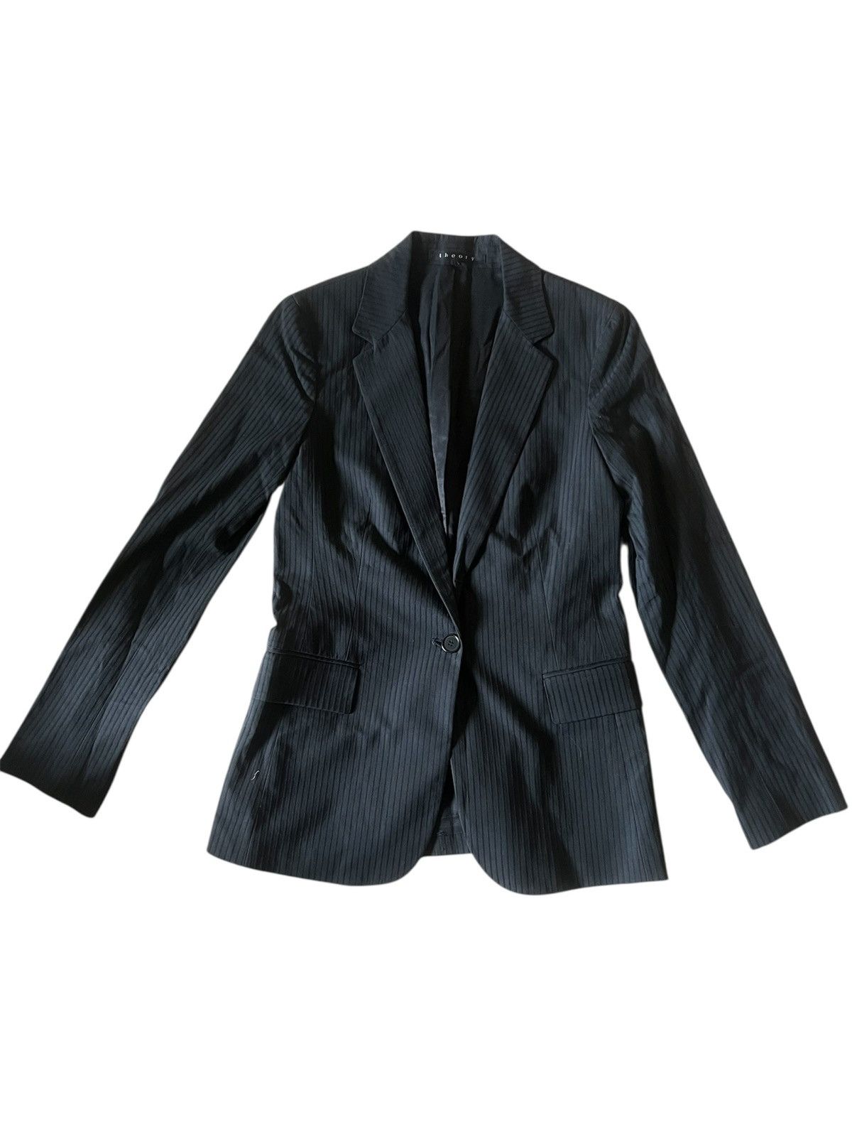 Theory Theory Women’s Black Striped Blazer | Small Size S / US 4 / IT 40 - 1 Thumbnail