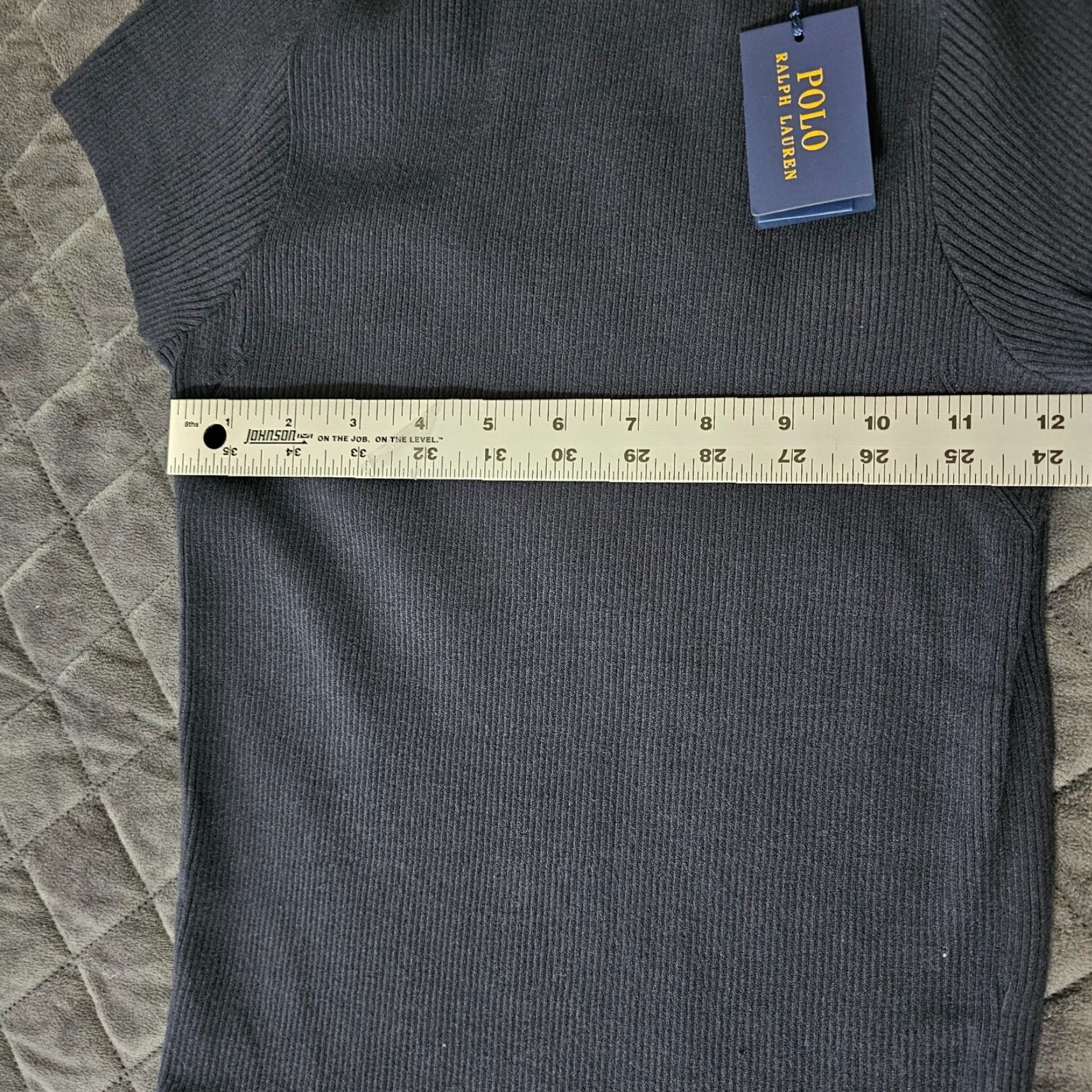 Polo Ralph Lauren Polo Ralph Lauren Navy Blue Romper Skirt Sweater Ribbed NWT Size M Off Shoulder Women Size M / US 6-8 / IT 42-44 - 6 Thumbnail