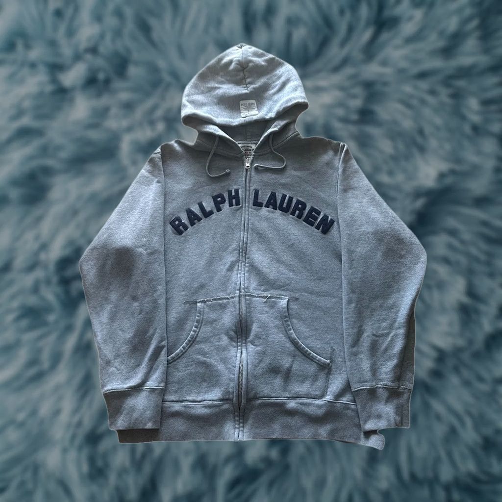Ralph Lauren VINTAGE 90s Ralph Lauren Polo Jeans Co Full Zip Embroidered Hoodie Sz Large Size US L / EU 52-54 / 3 - 1 Thumbnail