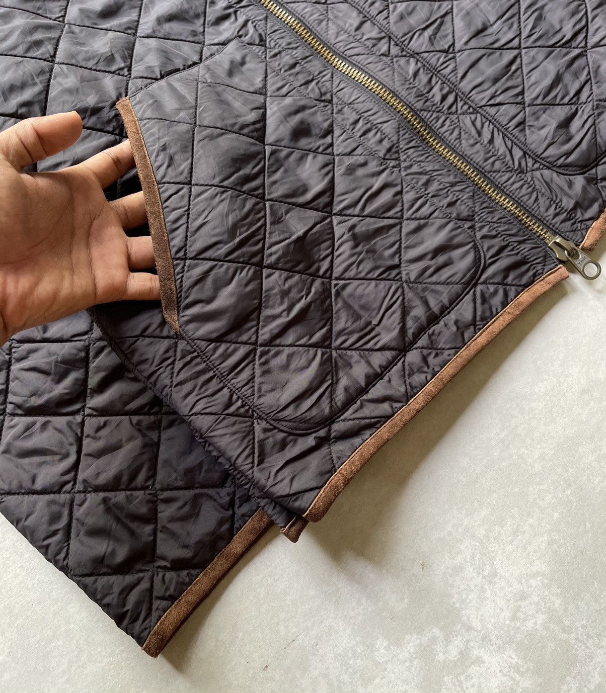 Polo Ralph Lauren 🔥Vintage Polo Ralph Lauren Men's Trim Leather Quilted Jacket Size US L / EU 52-54 / 3 - 4 Thumbnail