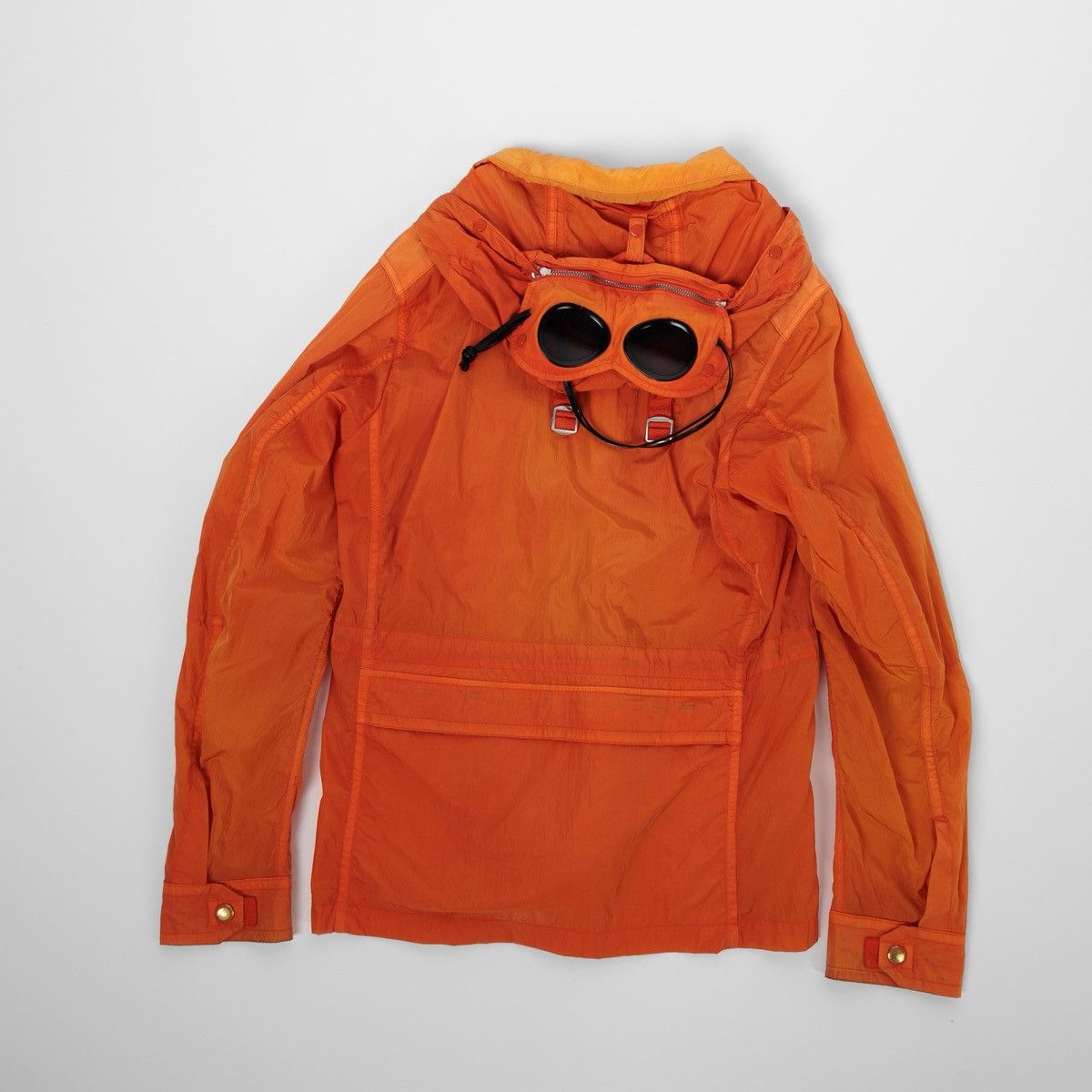 C.P. Company CP Company Goggle Jacket Mens Rare Nylon Orange Hooded Lens Size US M / EU 48-50 / 2 - 5 Thumbnail
