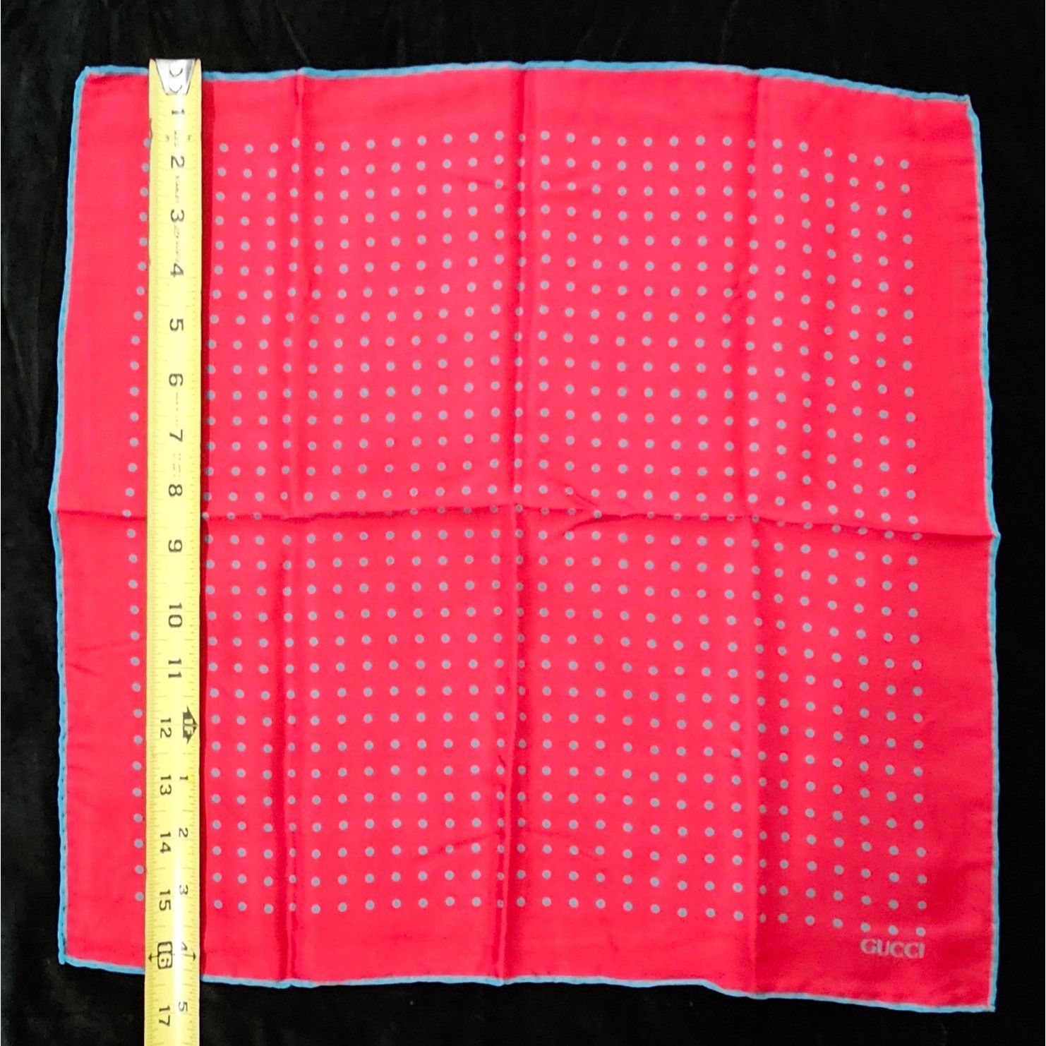 Gucci Gucci Silk Polka Dot Pocket Square /Handkerchief Size ONE SIZE - 4 Thumbnail