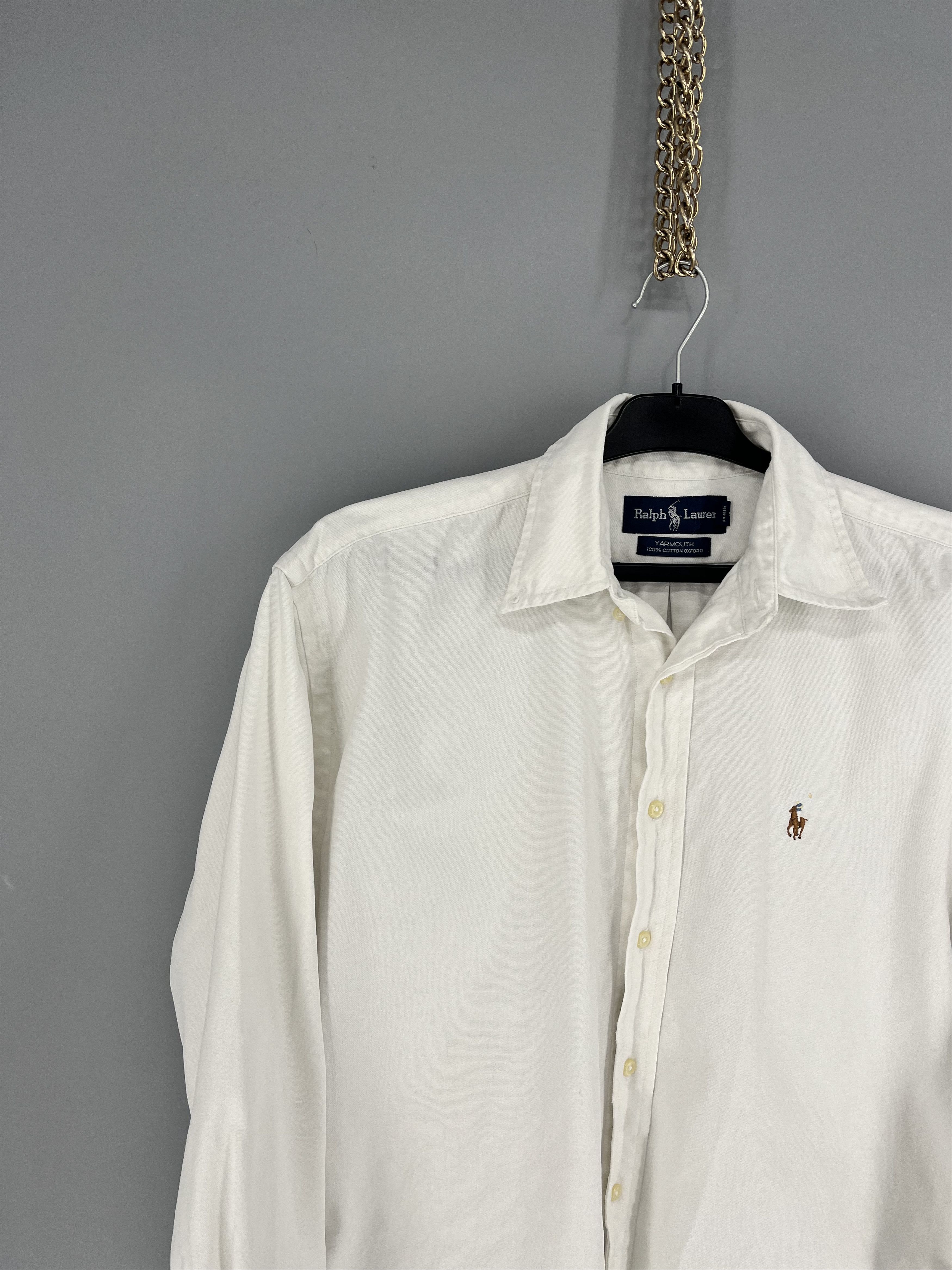 Polo Ralph Lauren Vintage White Shirt Polo Ralph Lauren Size S Rare Size US XS / EU 42 / 0 - 5 Thumbnail
