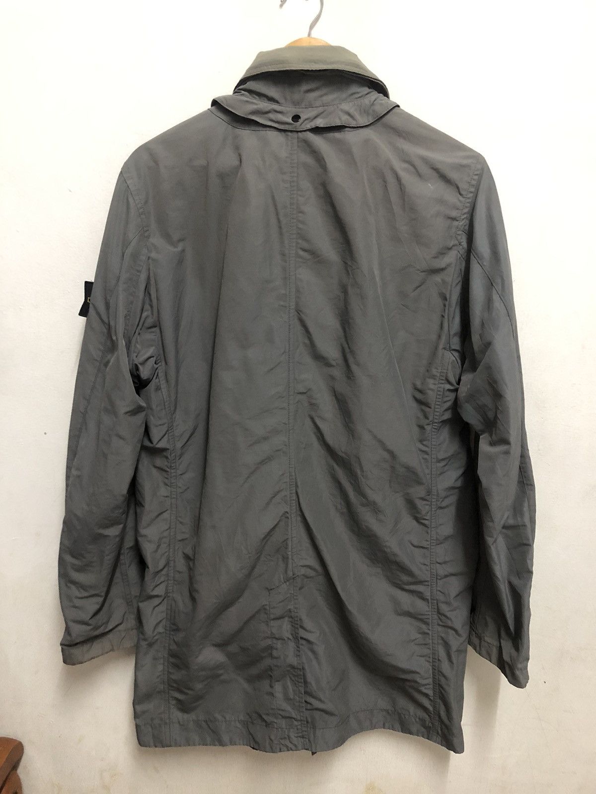 Stone Island mid-length micro reps trench coat Size US L / EU 52-54 / 3 - 4 Thumbnail