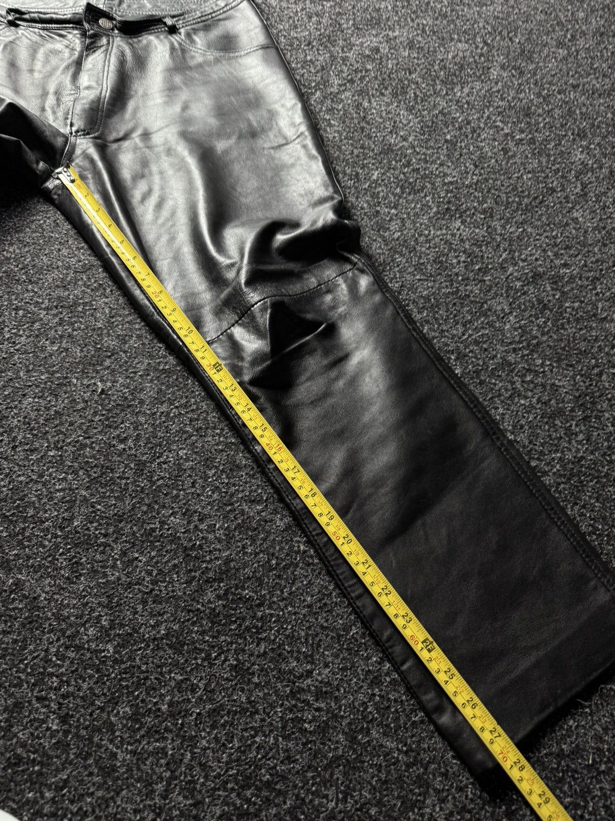 Leather Y2K Vintage Leather Pants Opium Style Alt Biker USA Rare Size US 34 / EU 50 - 22 Thumbnail