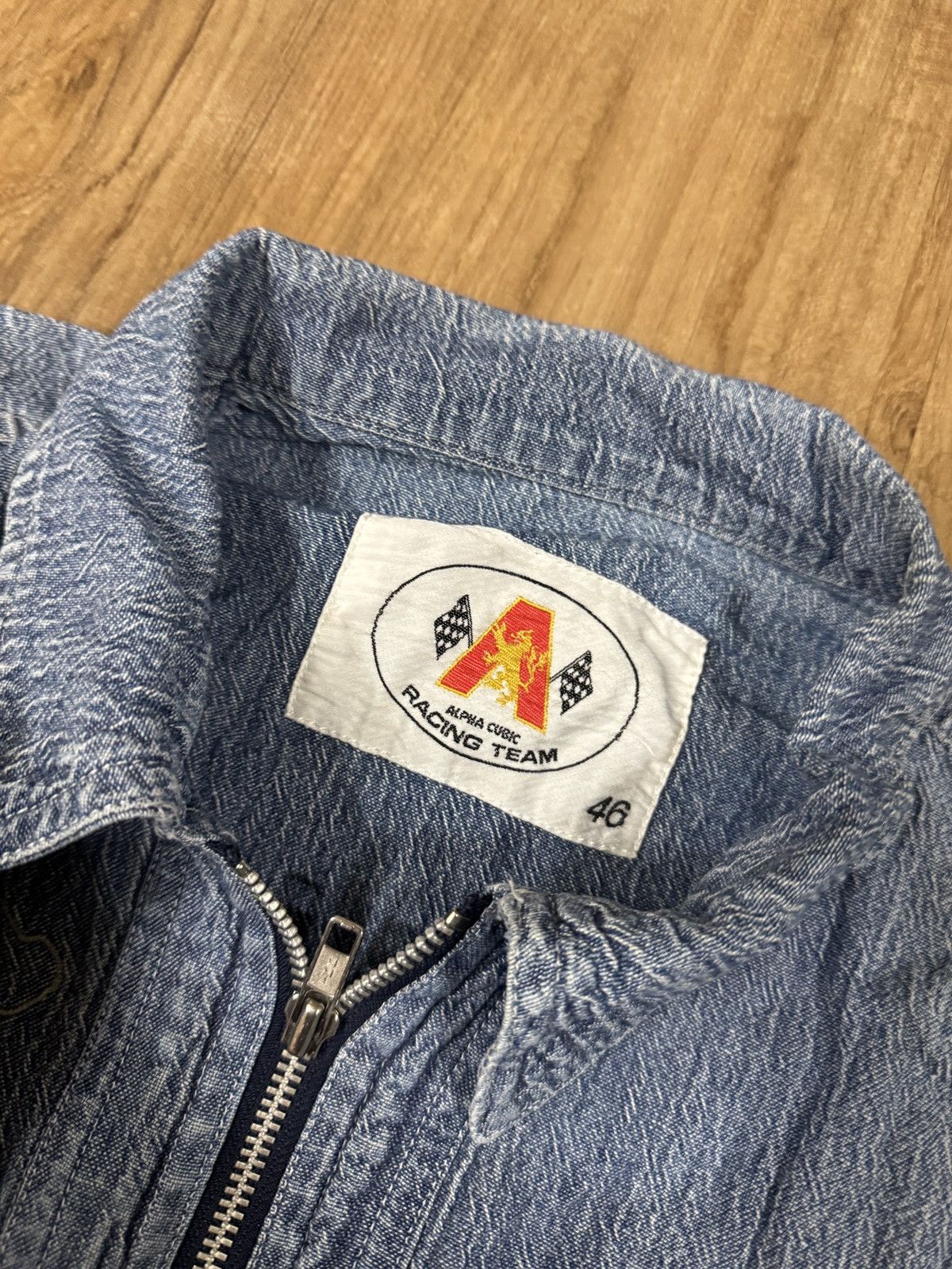 Formula 1 Vintage alpha cubic racing team denim jacket Size US L / EU 52-54 / 3 - 5 Thumbnail