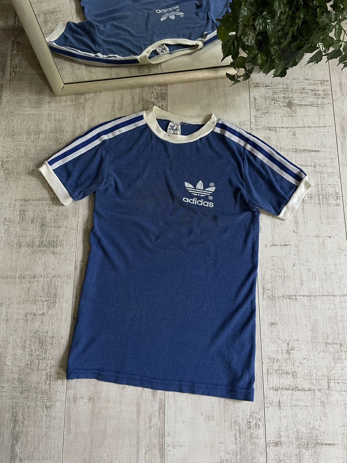 Adidas Vintage Adidas 70’s T-Shirt Blue Size US S / EU 44-46 / 1 - 1 Thumbnail