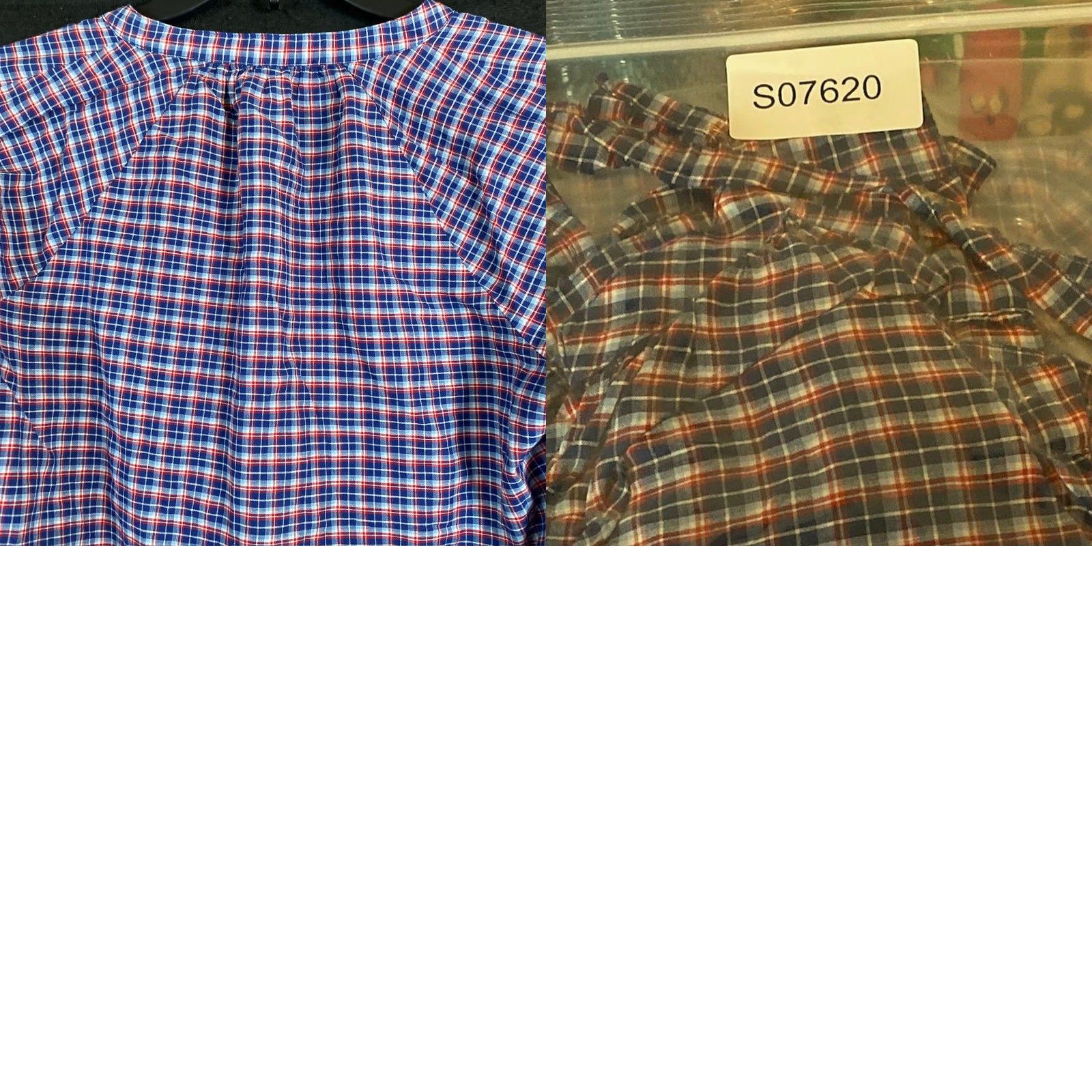Madewell Madewell Blouse Womens Plaid V-Neck Long Sleeve Linen Blend S Internals Multicolored Blue Size S / US 4 / IT 40 - 9 Thumbnail