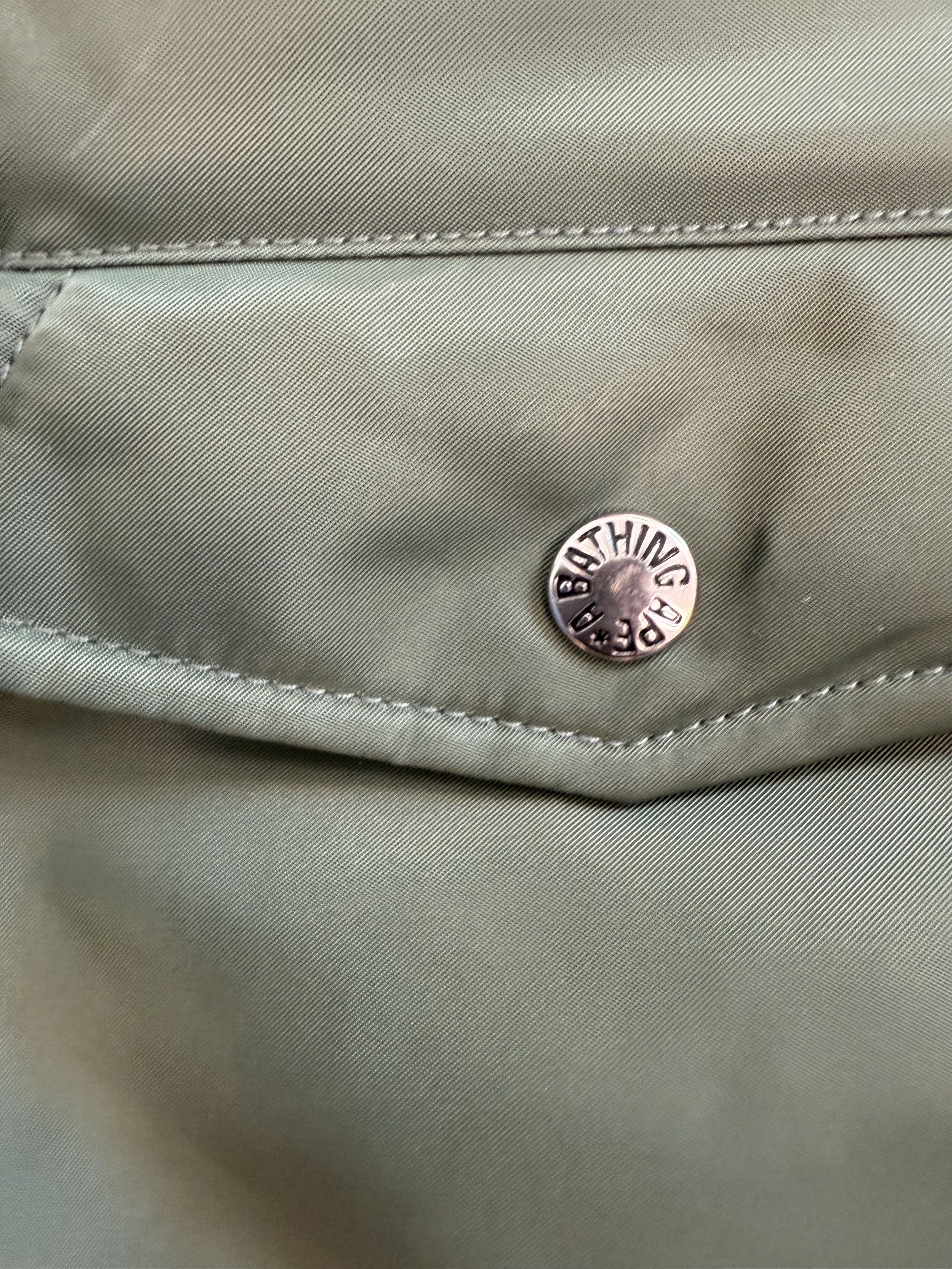 Bape BAPE Back Shark MA1 Bomber Jacket Olive Size US L / EU 52-54 / 3 - 14 Thumbnail