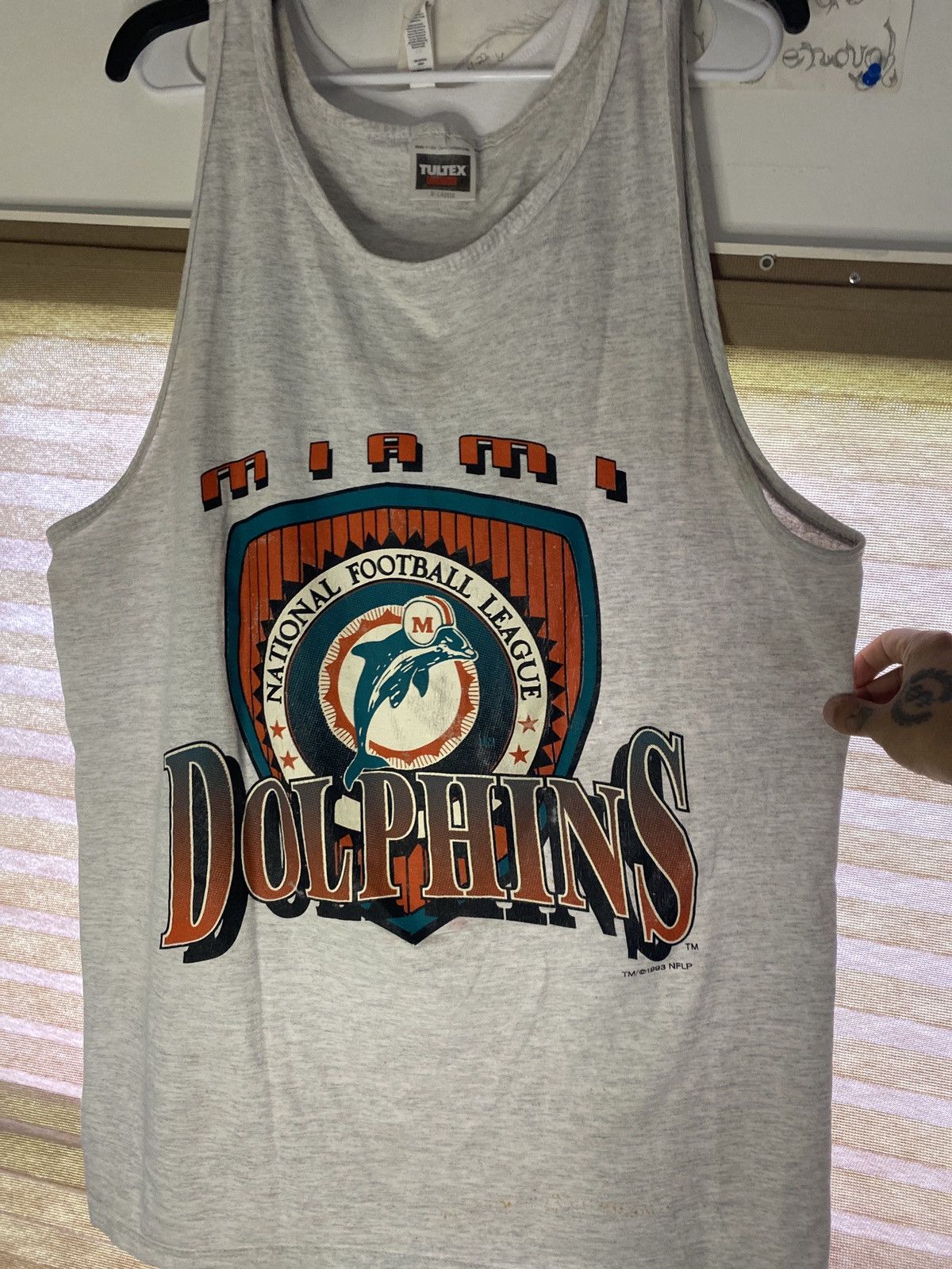 Tultex × Vintage Vintage 90’s Miami dolphins NFL tank top Size US XL / EU 56 / 4 - 4 Thumbnail