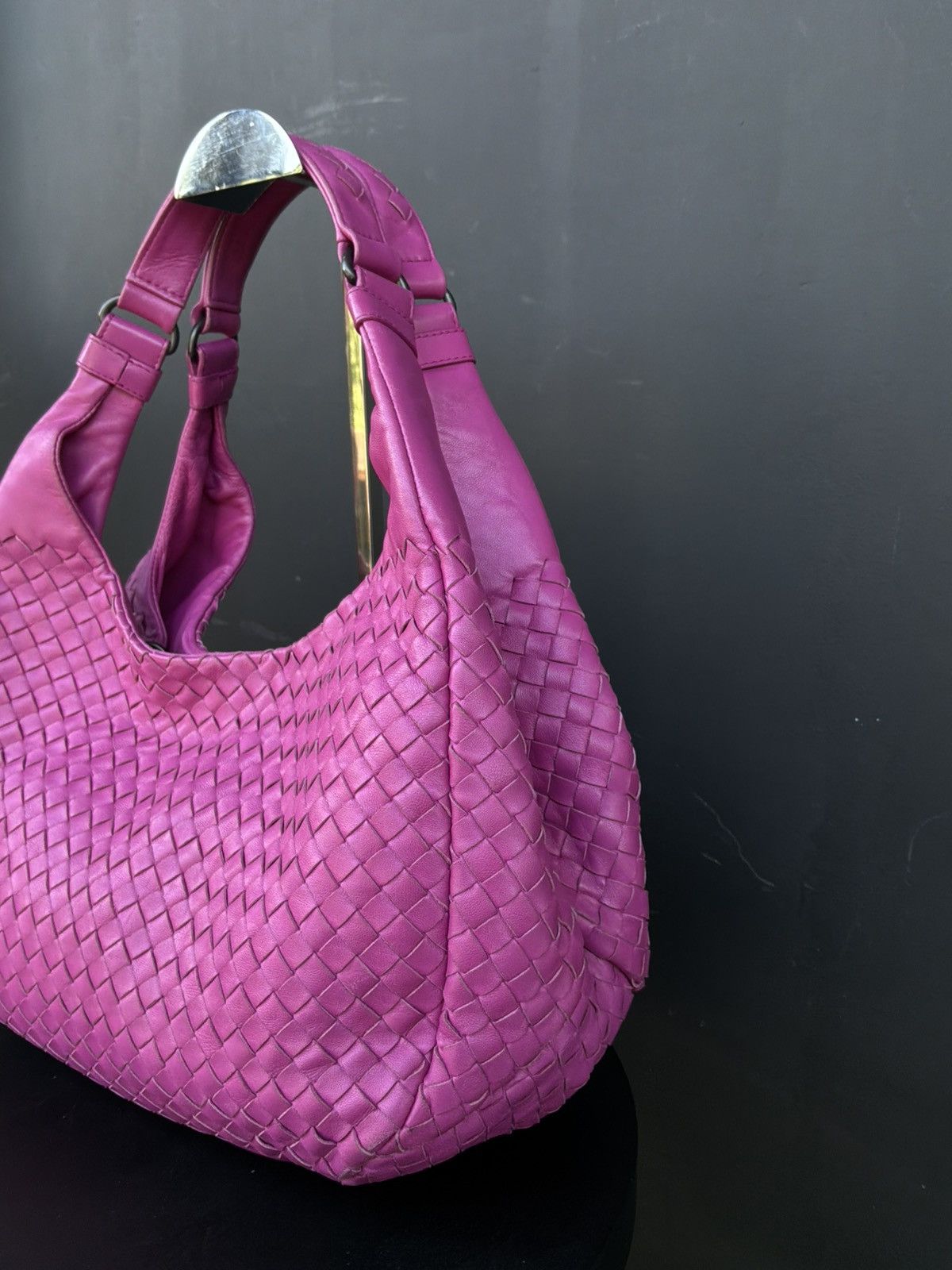 Bottega Veneta Bottega Veneta - Campana Hobo Intrecciato Nappa Leather Size ONE SIZE - 4 Thumbnail