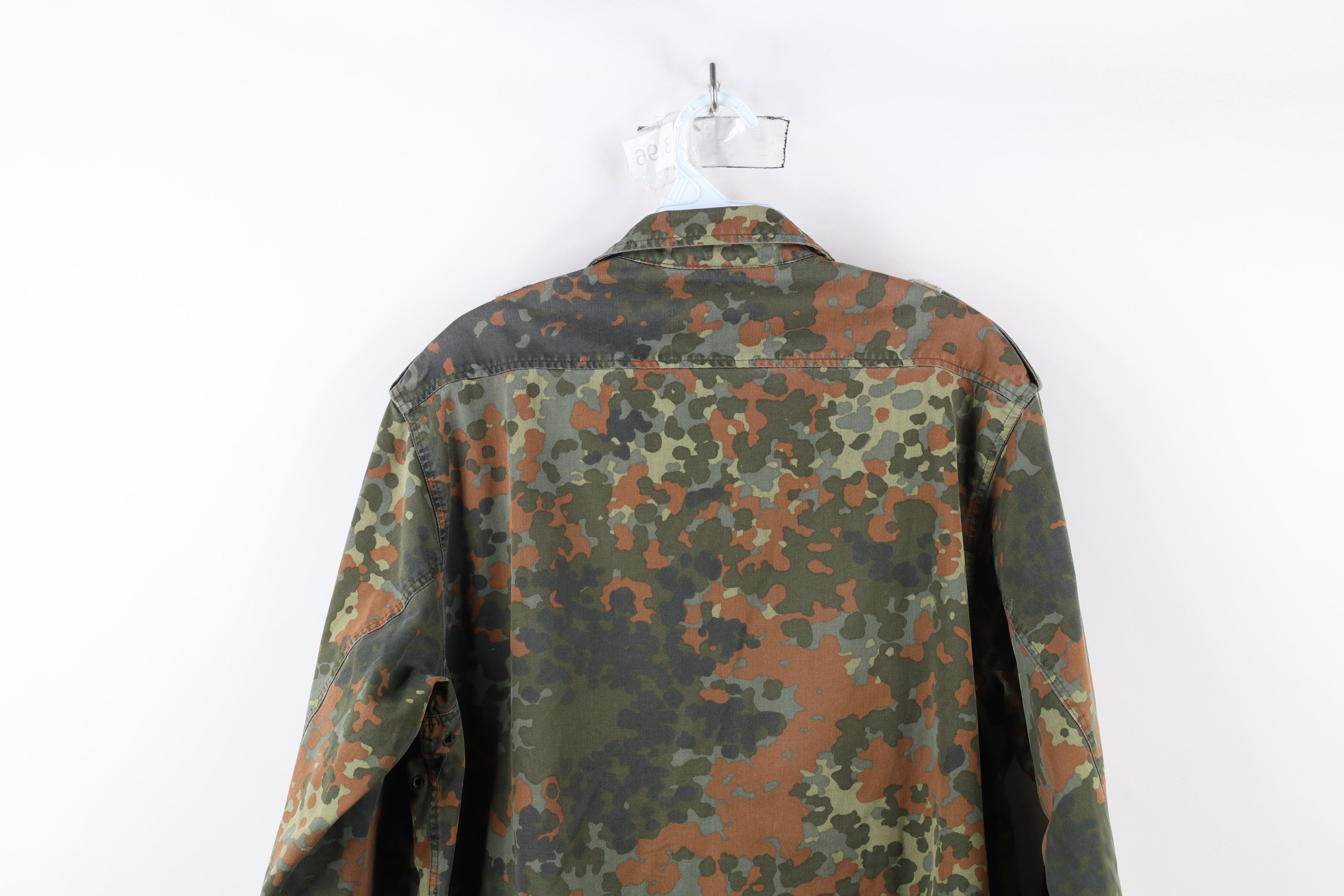 Vintage Vintage 90s German Military Camouflage Shirt Field Jacket Size US M / EU 48-50 / 2 - 16 Thumbnail